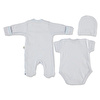 Organic Jumpsuit Body Hat Premature Baby Set 3-Pack