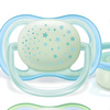 Ultra Air Glow in the Dark Pacifier 0-6 Months for Boys 2 pcs