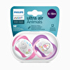 Ultra Air Baby Girl Pacifier 6-18 m 2 pcs - Coloured