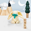 Oioi Baby Sleeping Friend with Pacifier and Hygienic Cap-White Rabbit