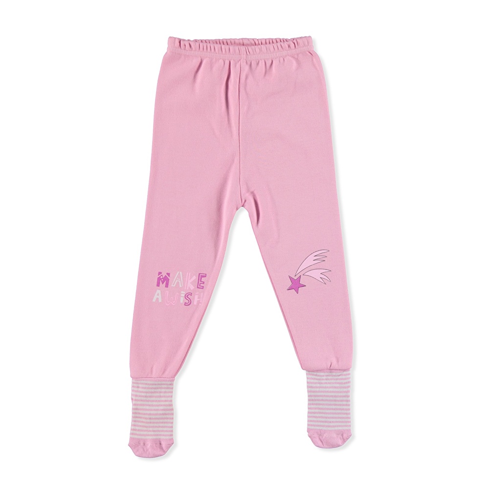 HelloBaby Basic Bebek 2li Çoraplı Pijama Pantolon