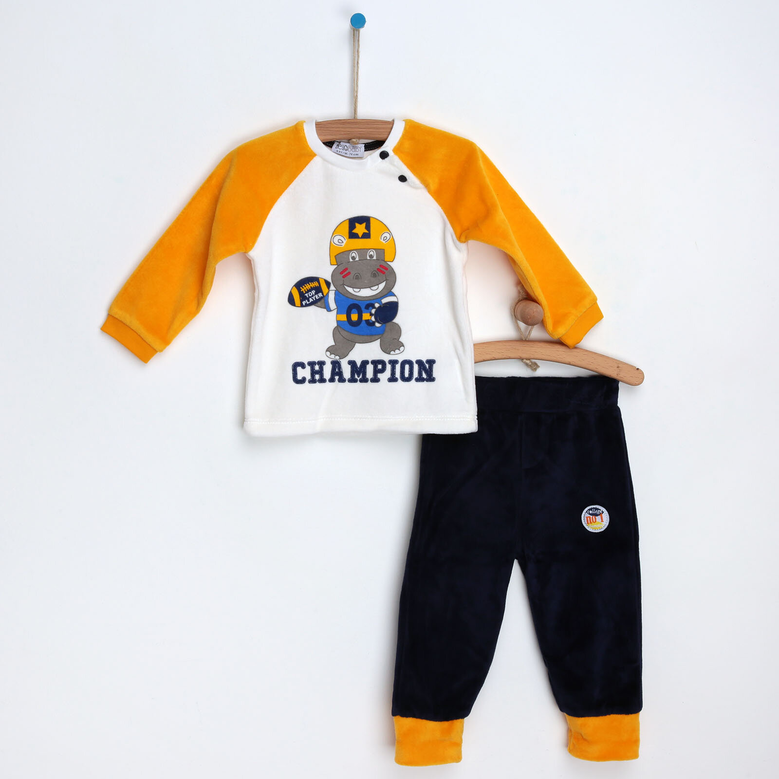 baby yellow champion sweatshirt