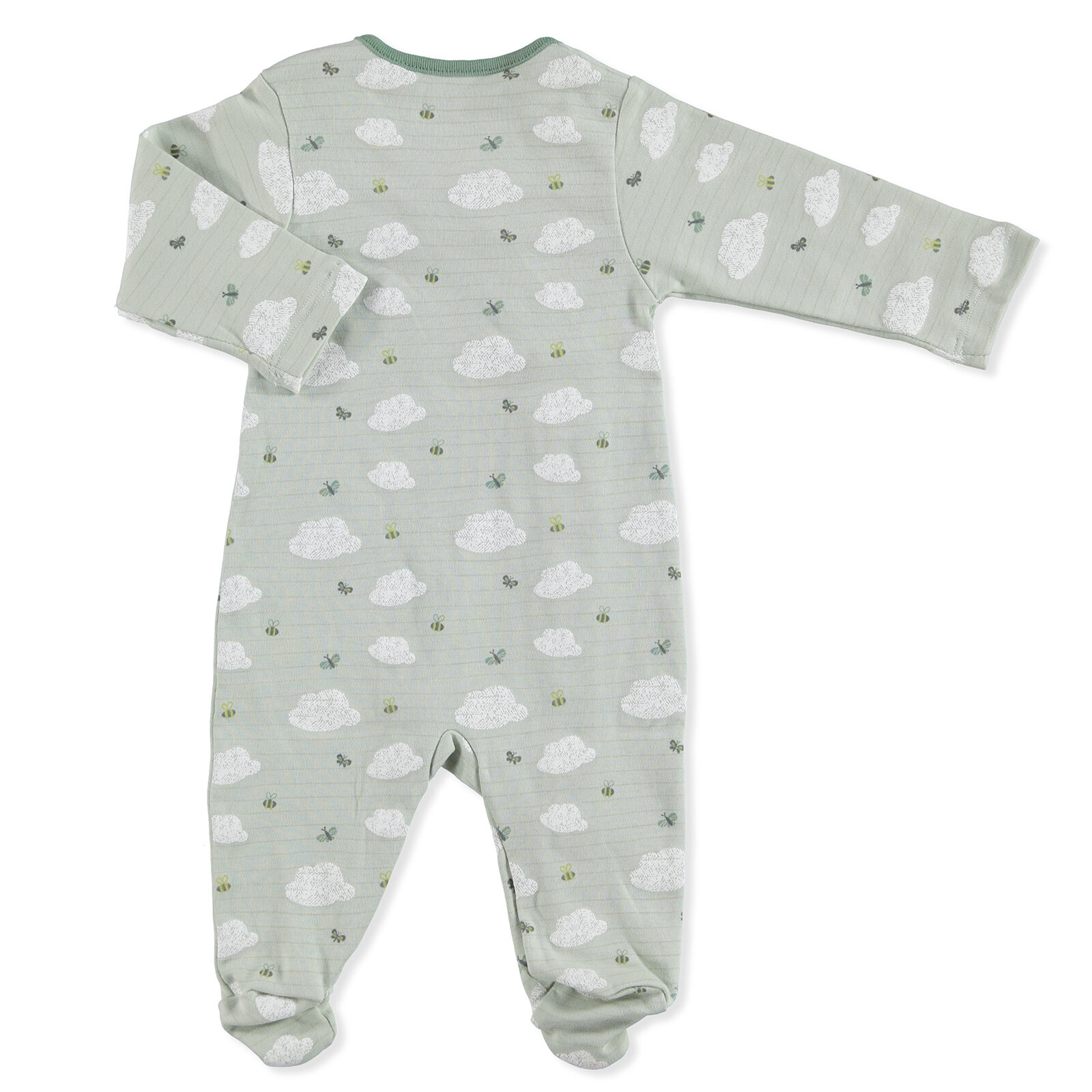 Bambaki Erkek Bebek İzci Ayı Patikli Çıtçıtlı Tulum