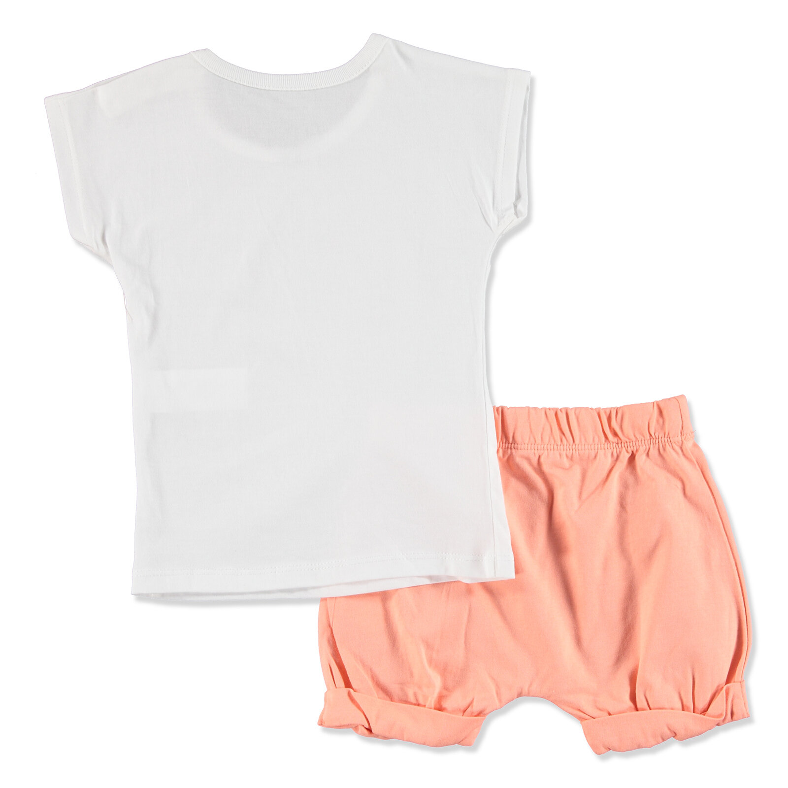newborn fashion club tropik yaz kiz bebek bluz sort