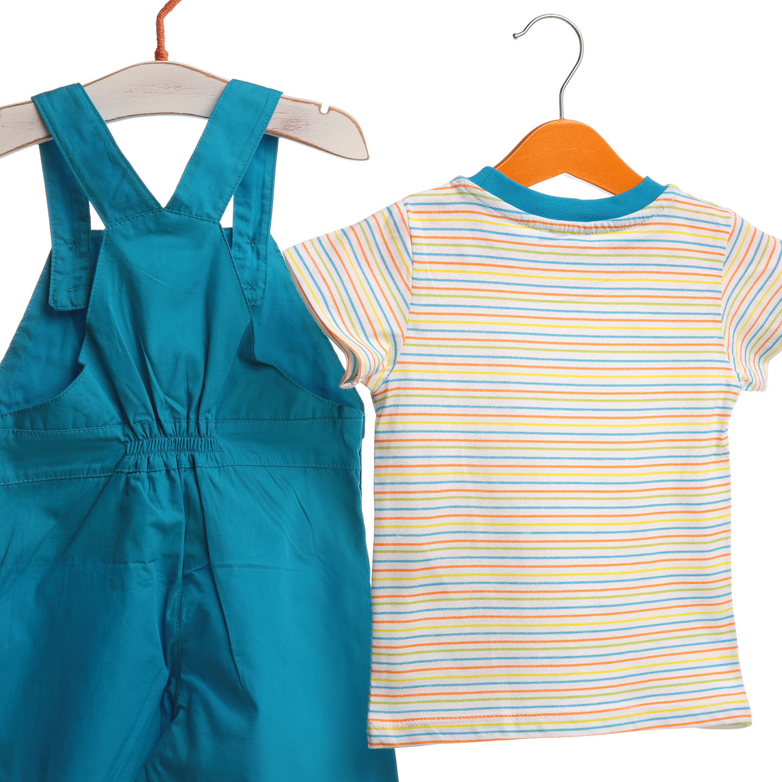 Bambaki Yaz Erkek Bebek Dinozor Adası Poplin Kısa Kol