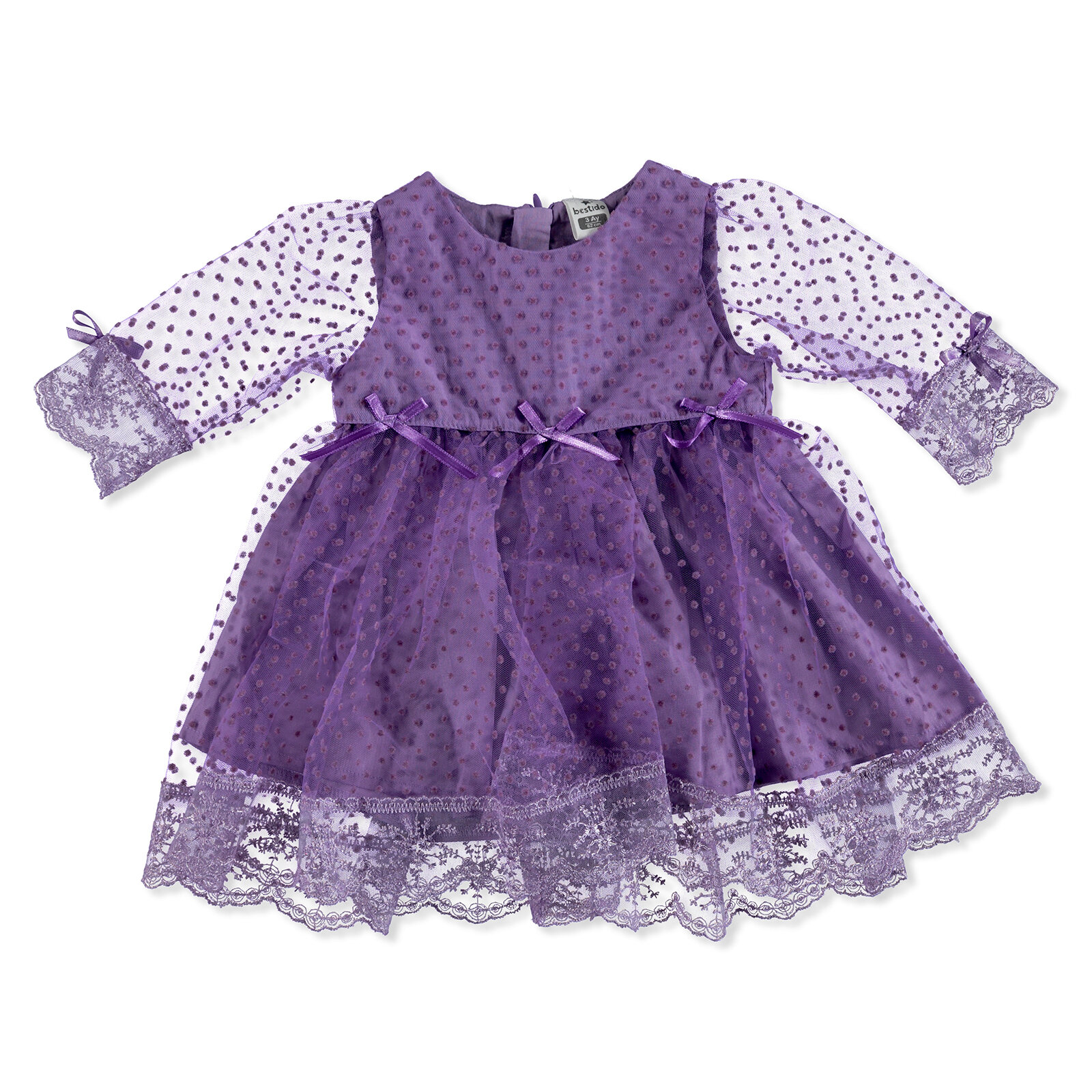 Bestido Yaz Kız Bebek Mevlüt Kıyafeti Uzun Kol Bebe Yaka