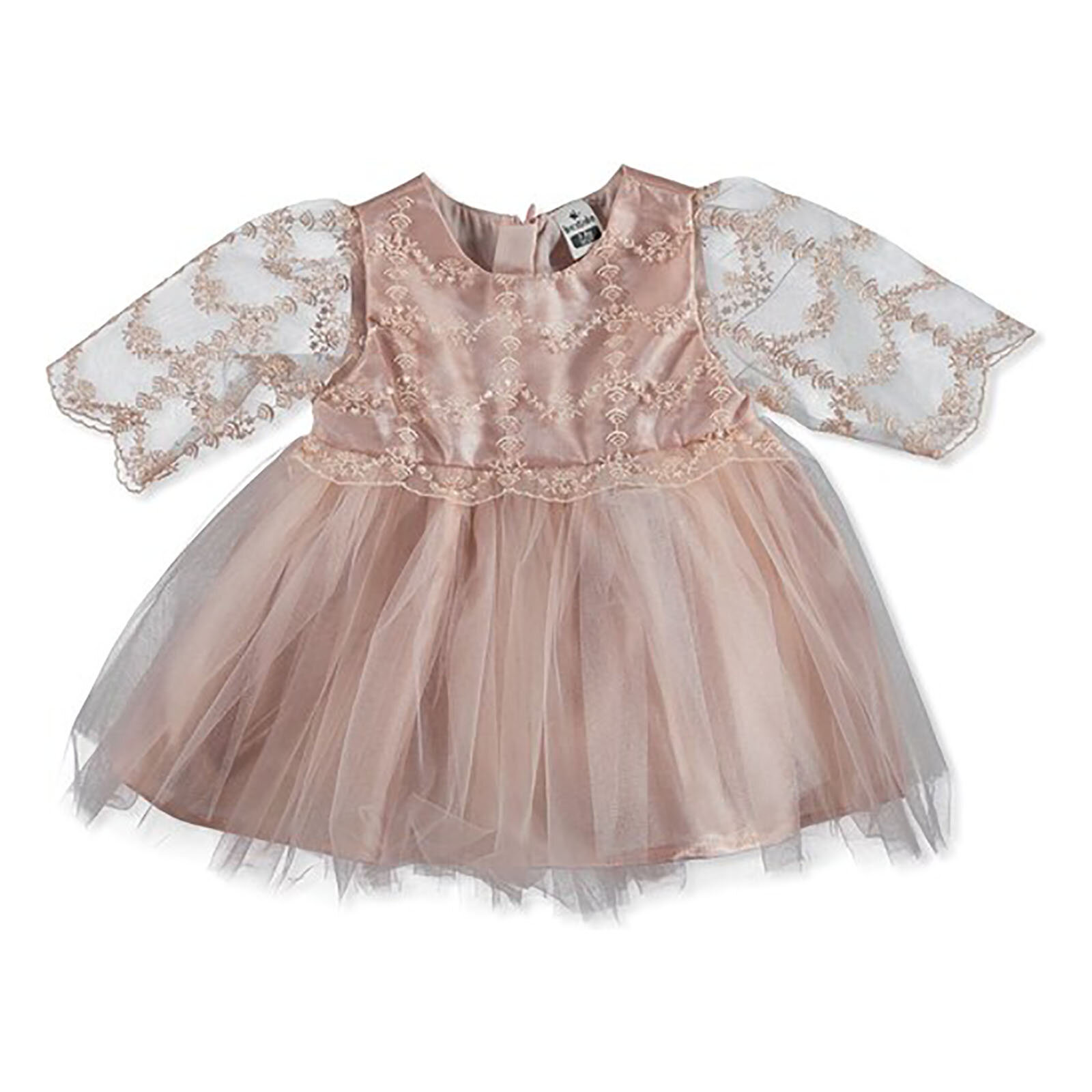 Bestido Yaz Kız Bebek Mevlüt Kıyafeti Uzun Kol Bebe Yaka Tek Elbise