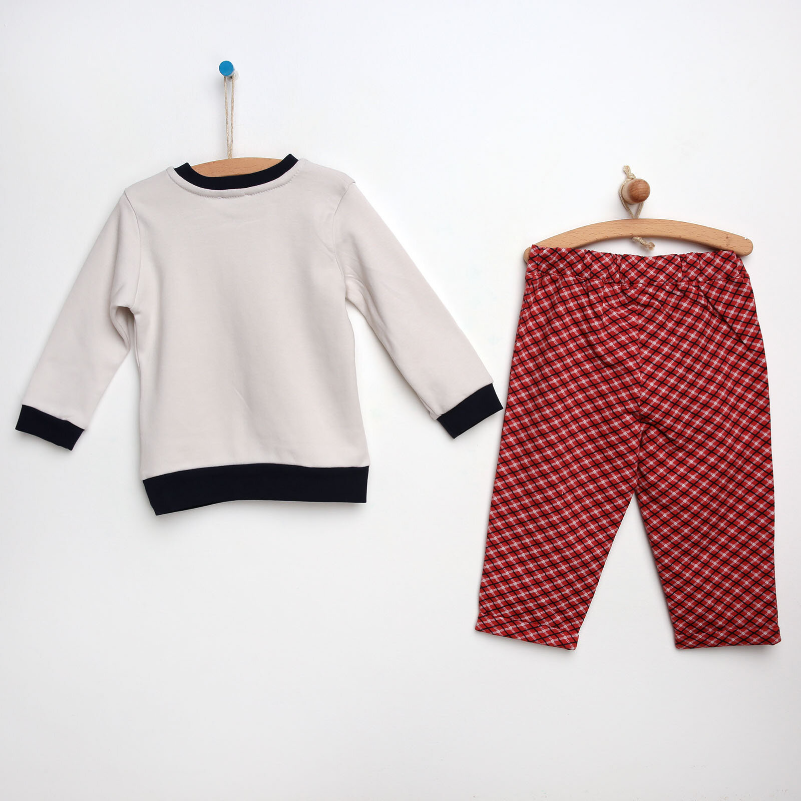 Bambaki Bebek Havalı Köpekler SweatshirtPantolon