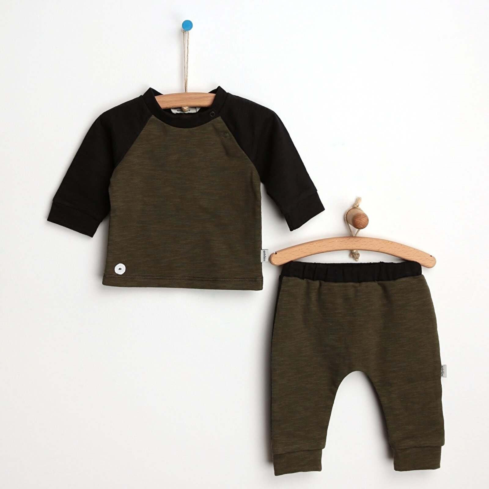 Antebies YeşilSiyah Flamlı Sweatshirt ebebek