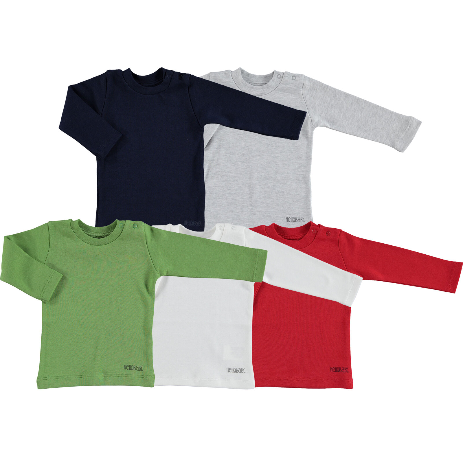 Hellobaby Basic 5li Interlok Sweatshirt