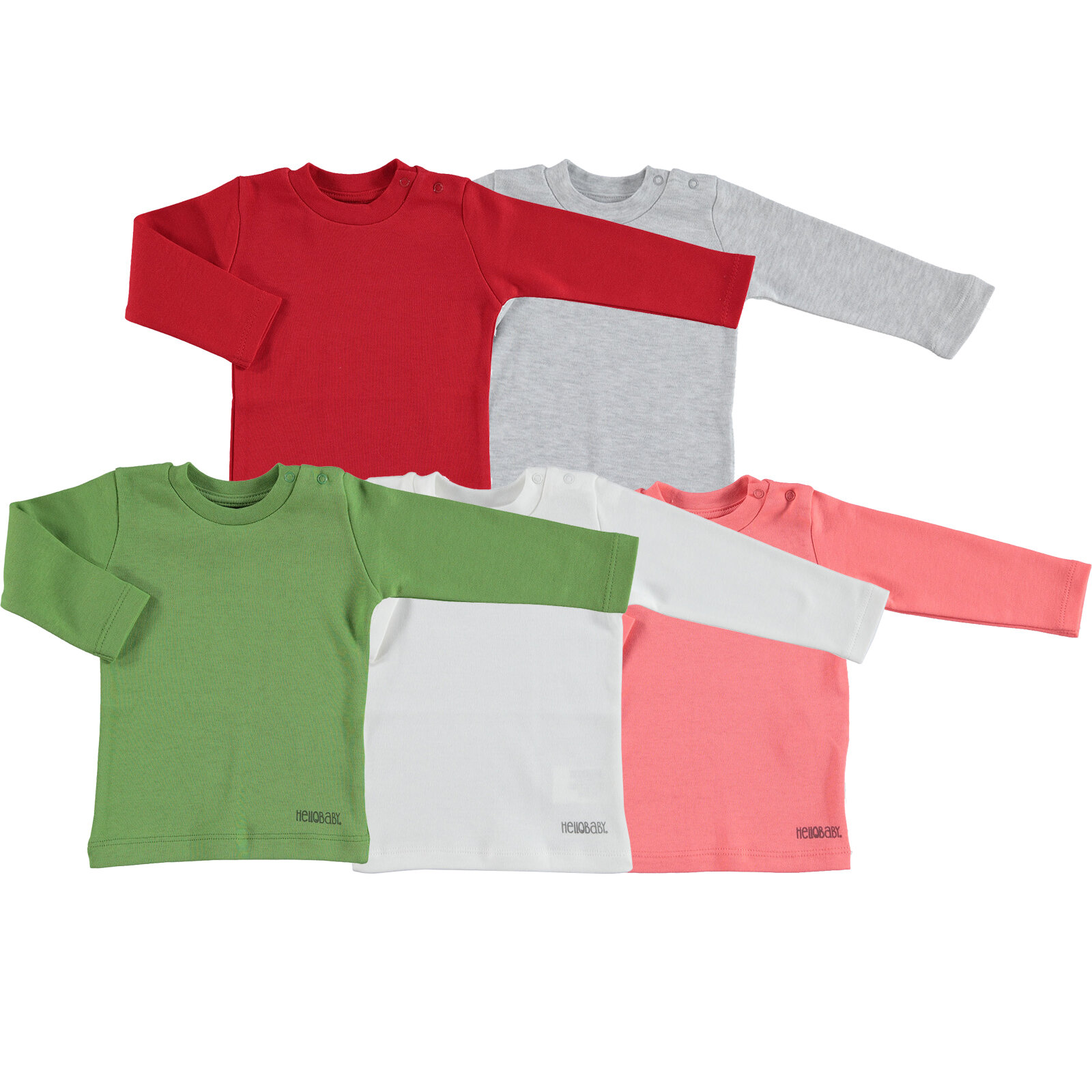 Hellobaby Basic 5li Interlok Sweatshirt Hellobaby Basic 5li Interlok Sweatshirt