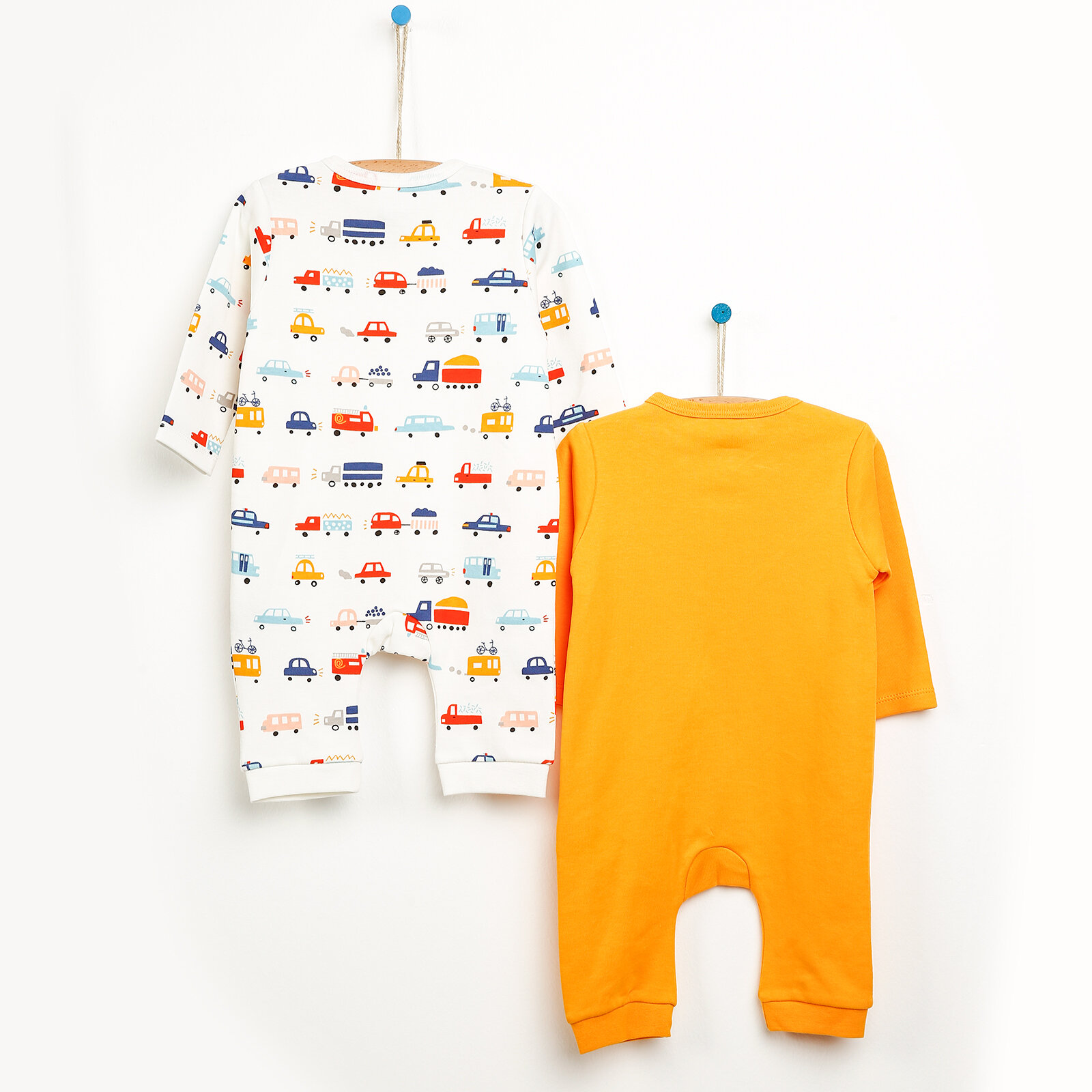 hellobaby basic erkek bebek 2li patiksiz tulum