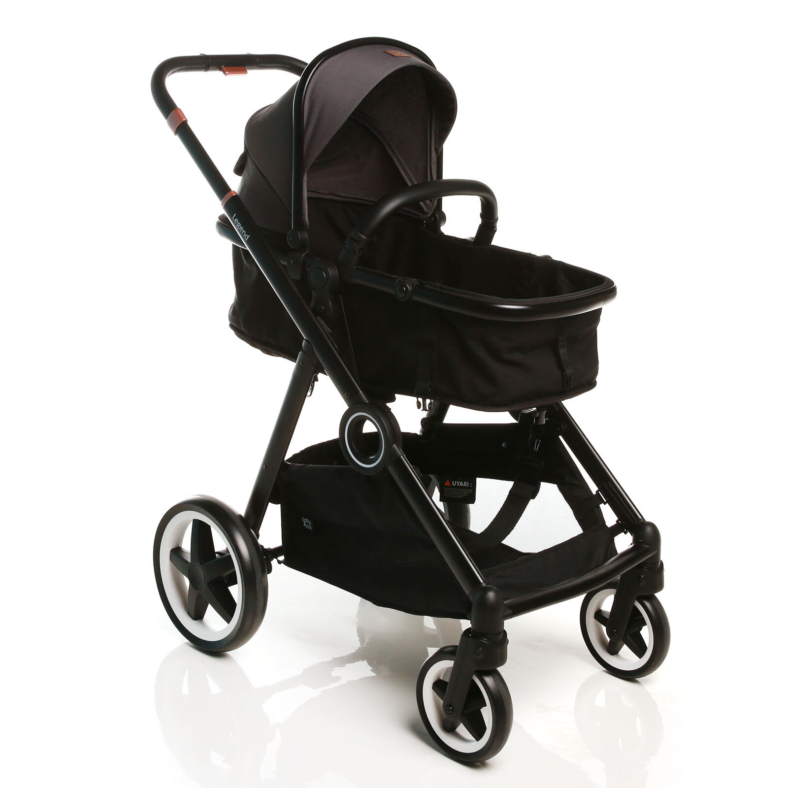 baby plus Legend Pro Bebek Arabası Gri