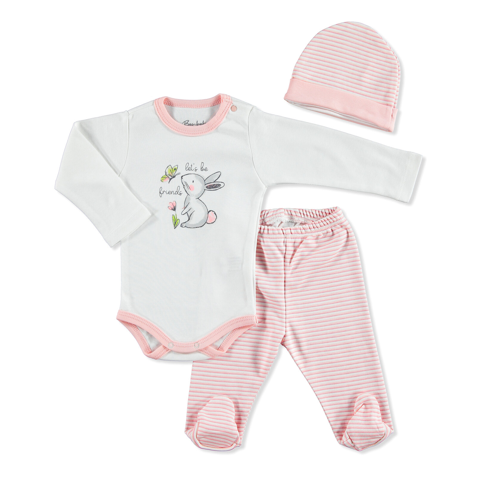 https www e bebek com bambaki yavru tavsan body patikli alt sapka p 20kbmkkset058001