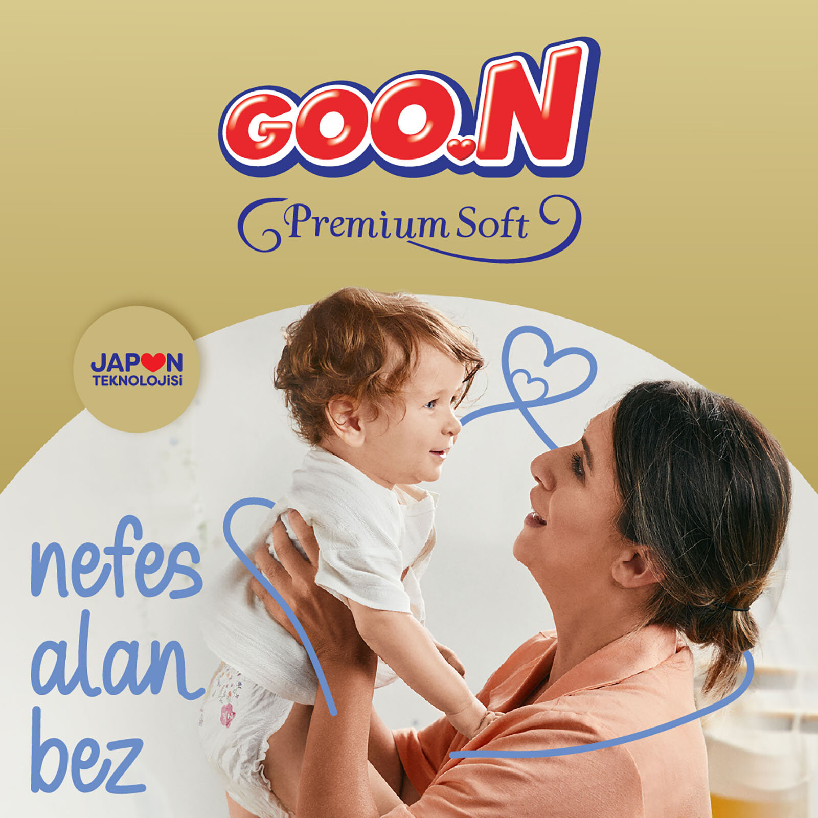 Goon Bebek Bezi Premium Soft 3 Beden Jumbo Paket 40 Adet 7