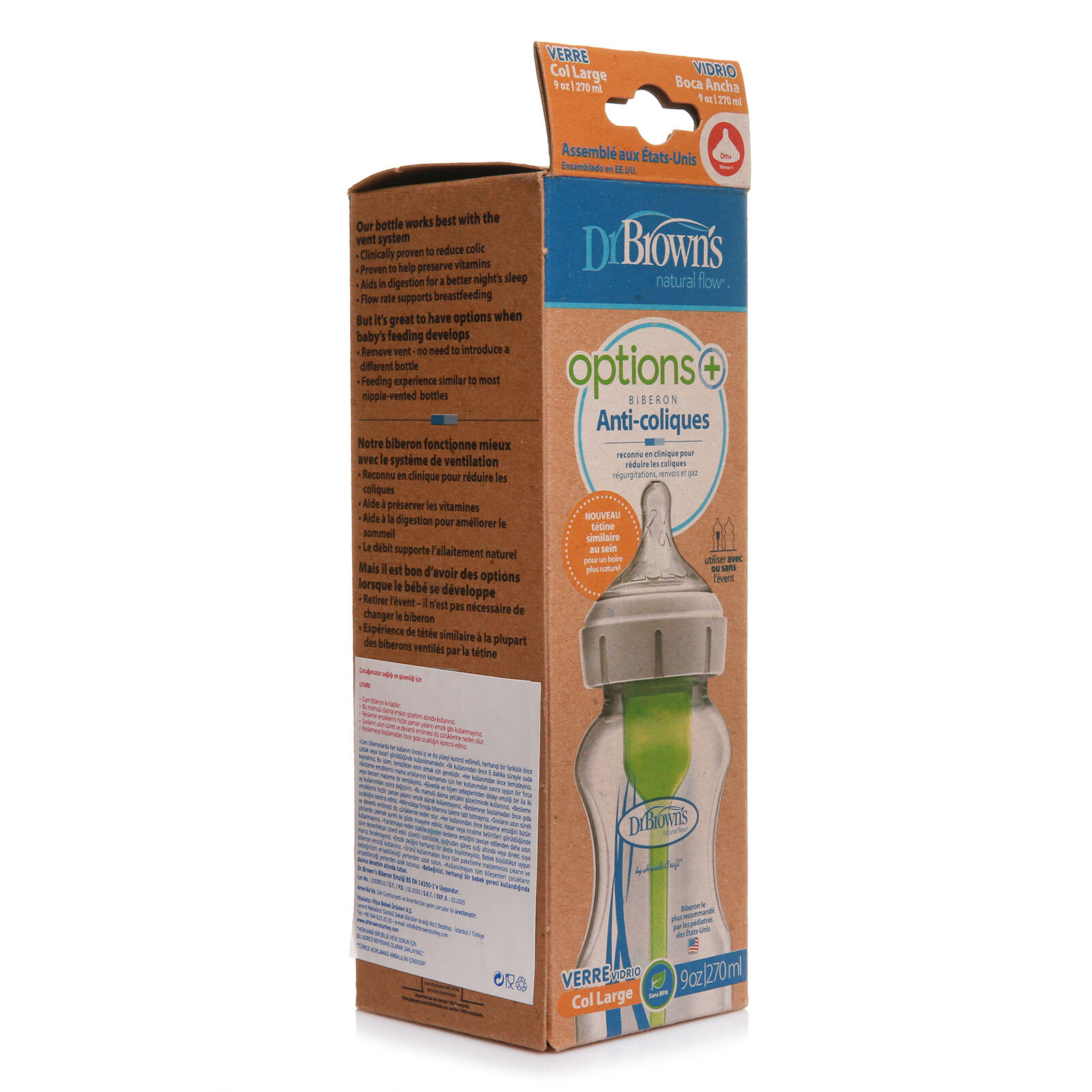 Dr Browns Genis Agiz Options Cam Biberon 270 Ml Ebebek