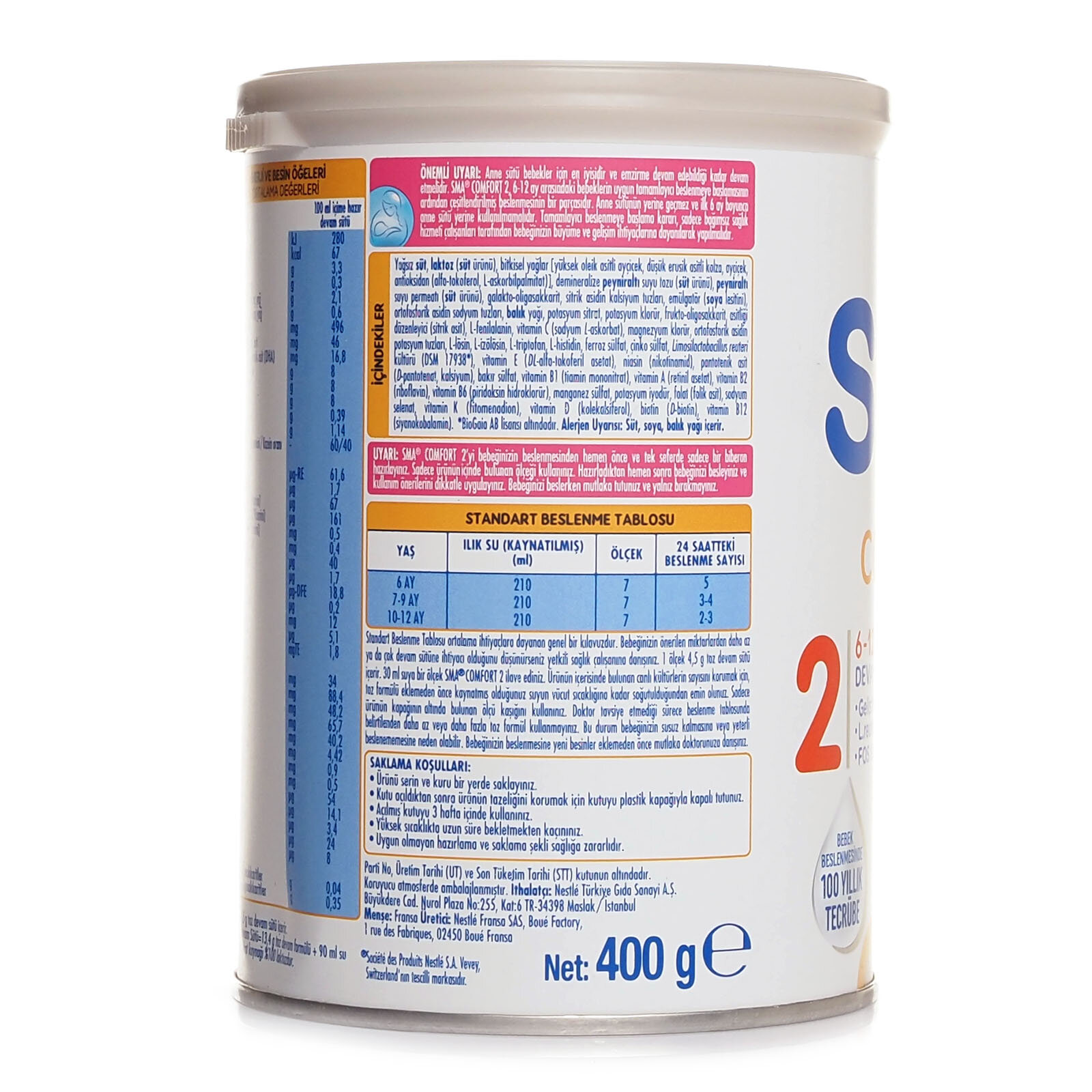 SMA Comfort 2 Biberon Maması 400 gr ebebek