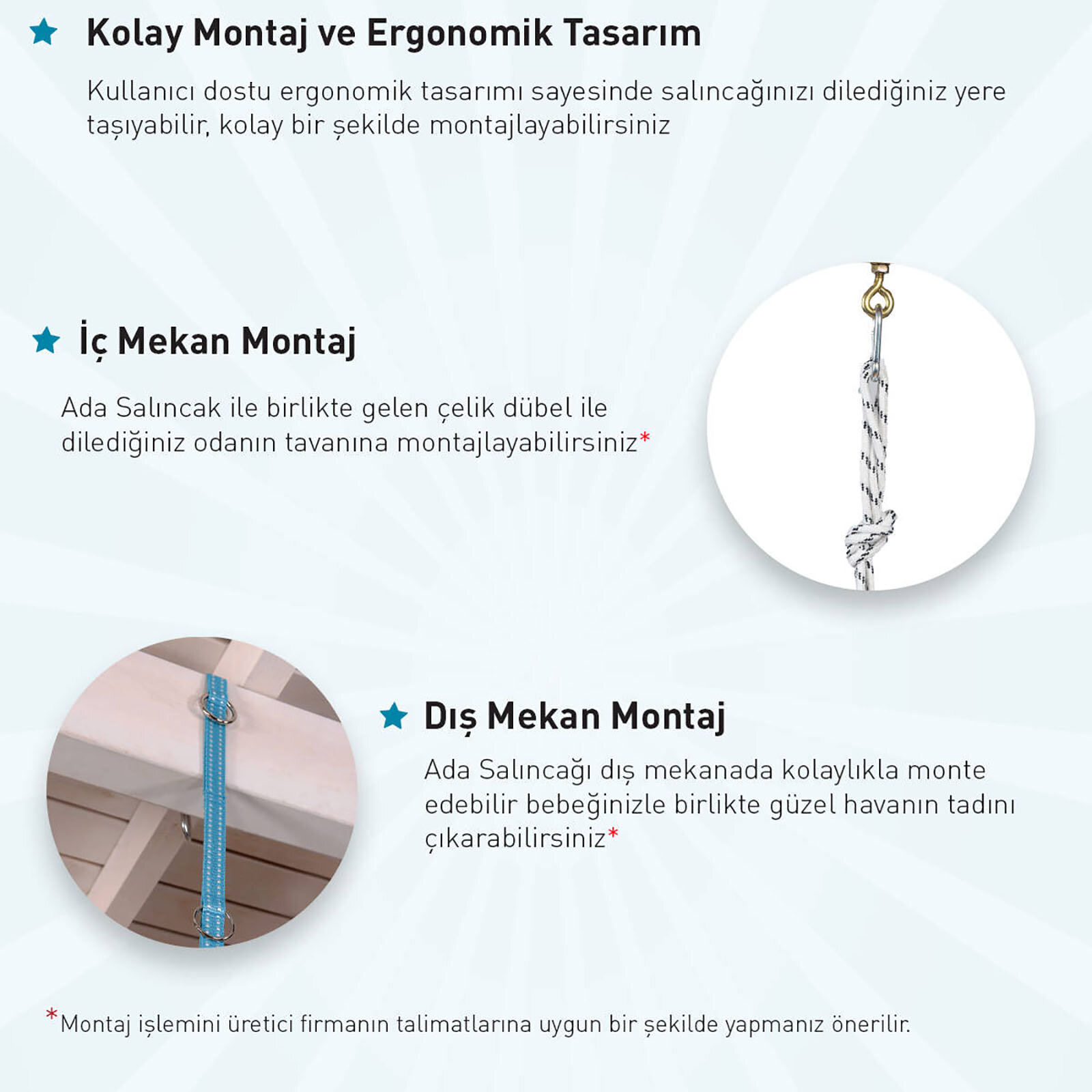 Holmen Ada Salıncak Gri