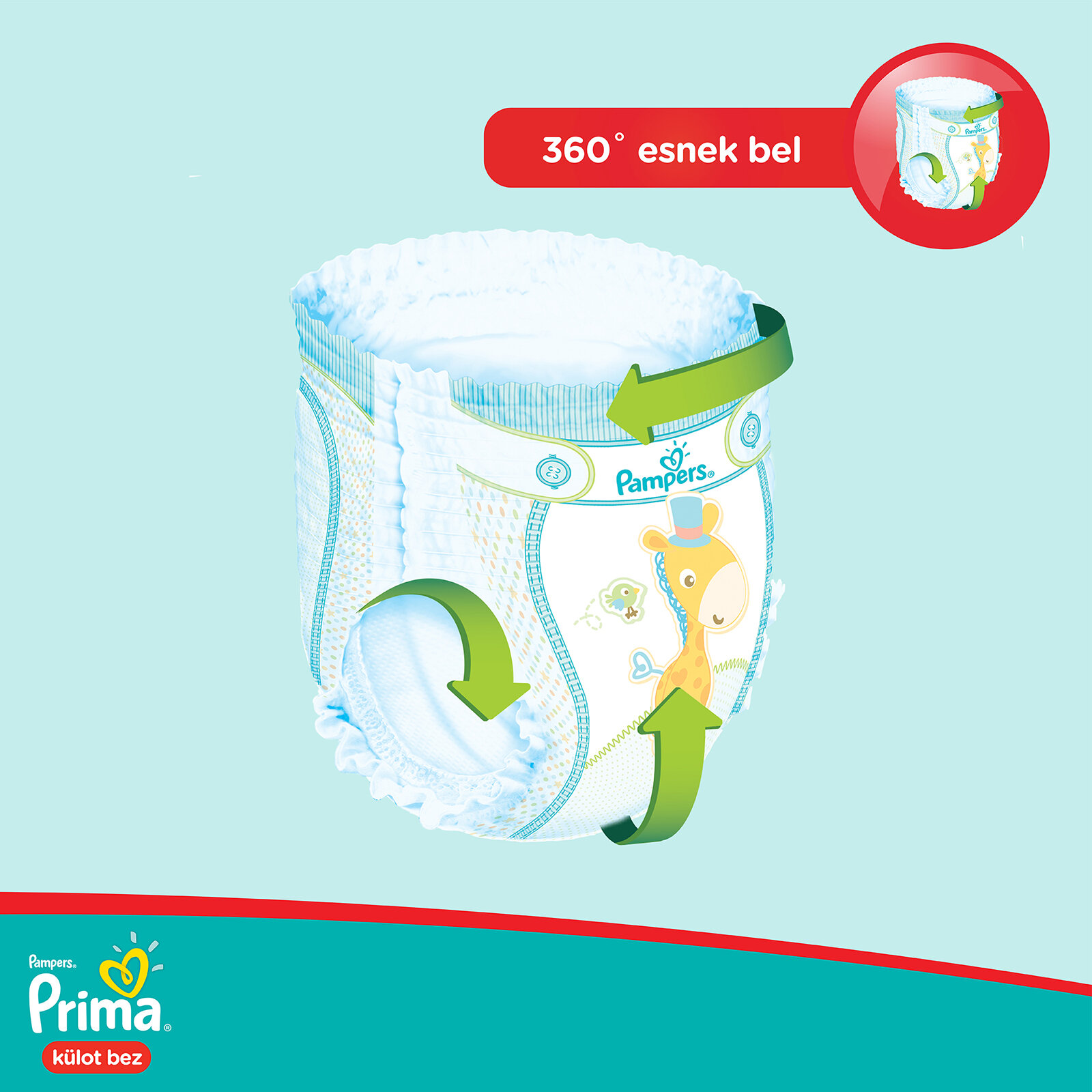 Prima Kulot Bebek Bezi 6 Beden Ekstra Large Ekonomik Paket 15 Kg 34 Adet