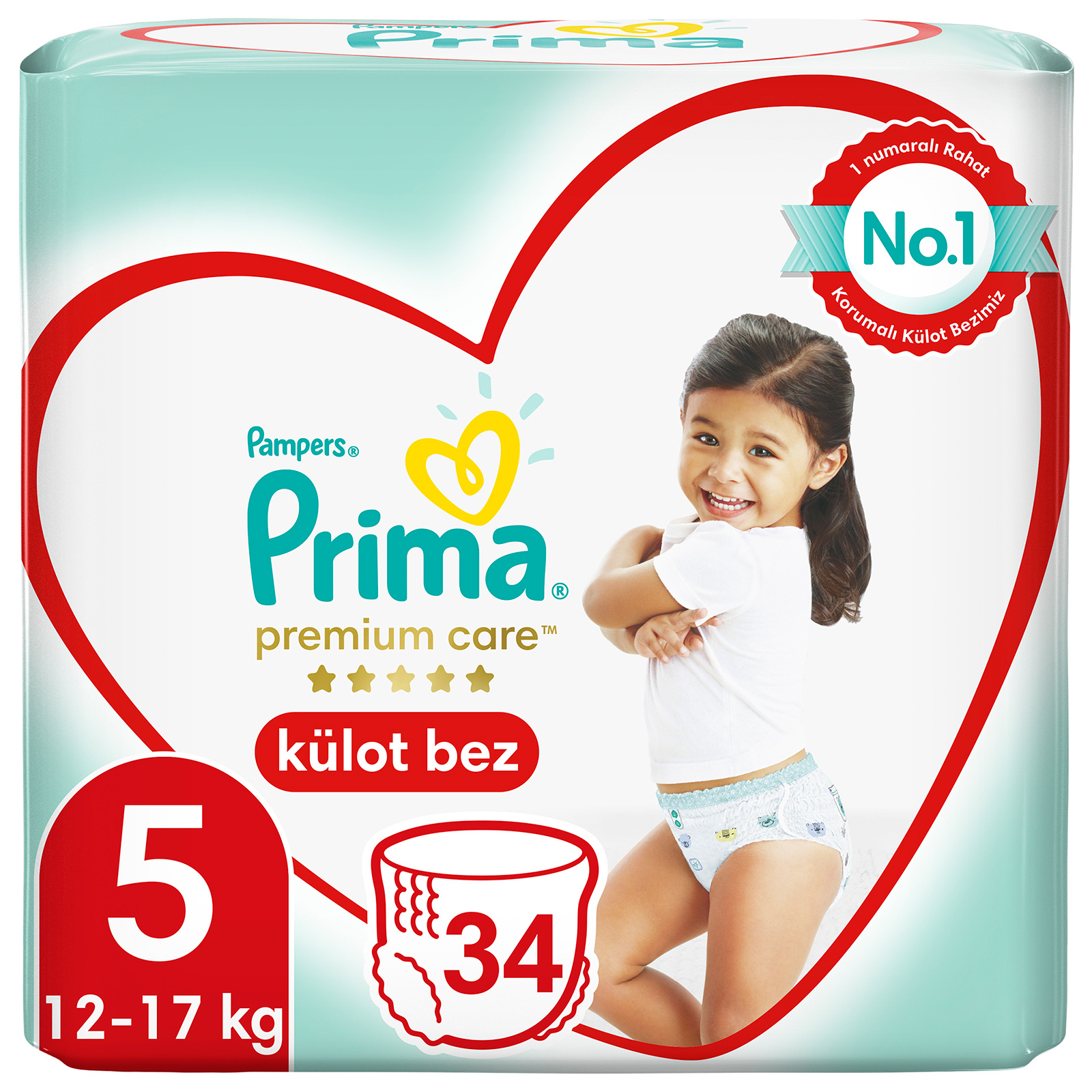 farklı soğuk istatistiksel  Prima Premium Care Külot Bez Junior 5 Beden İkiz Paket 12-17 kg 34 Adet -  ebebek