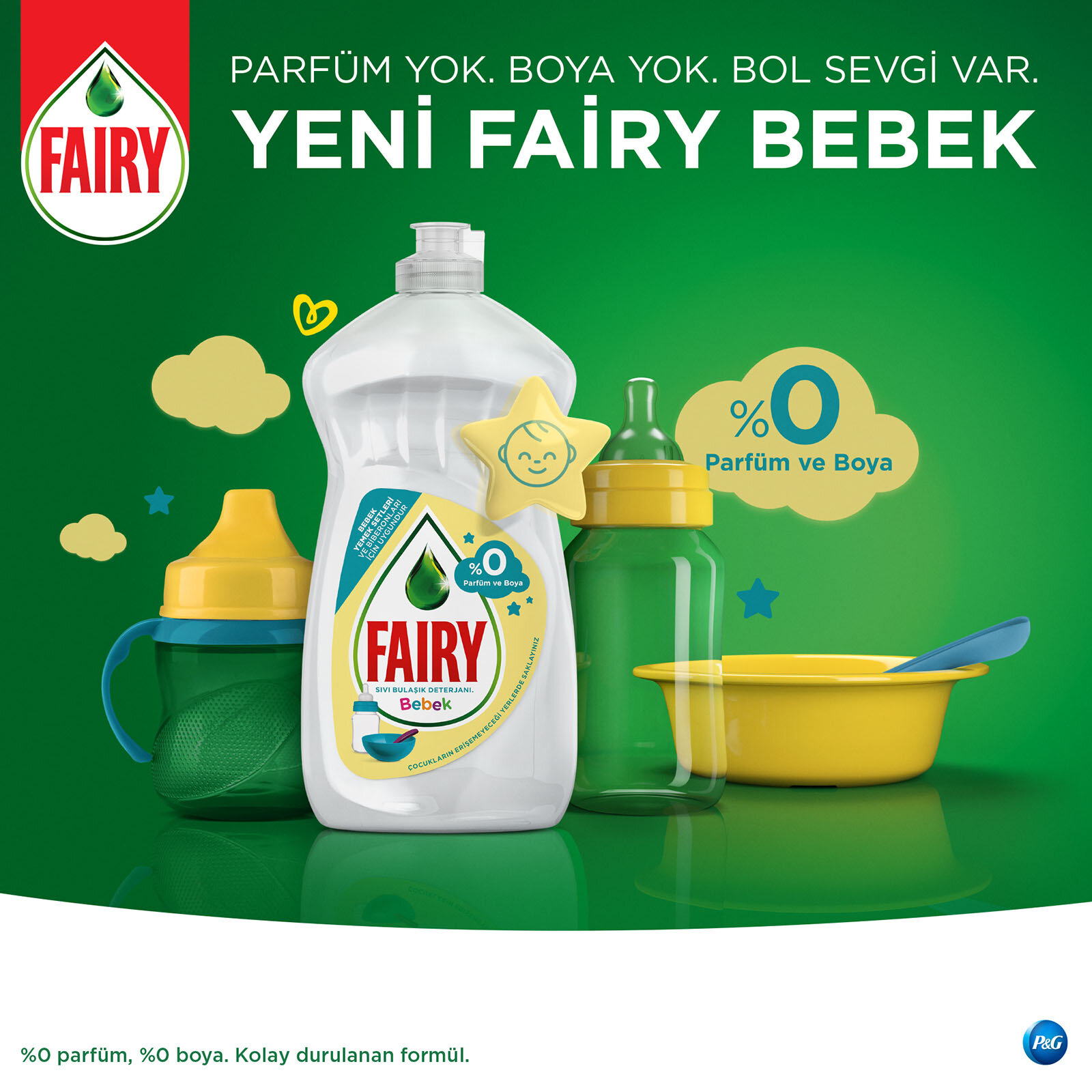 fairy elde yikama bebekler icin 500 ml