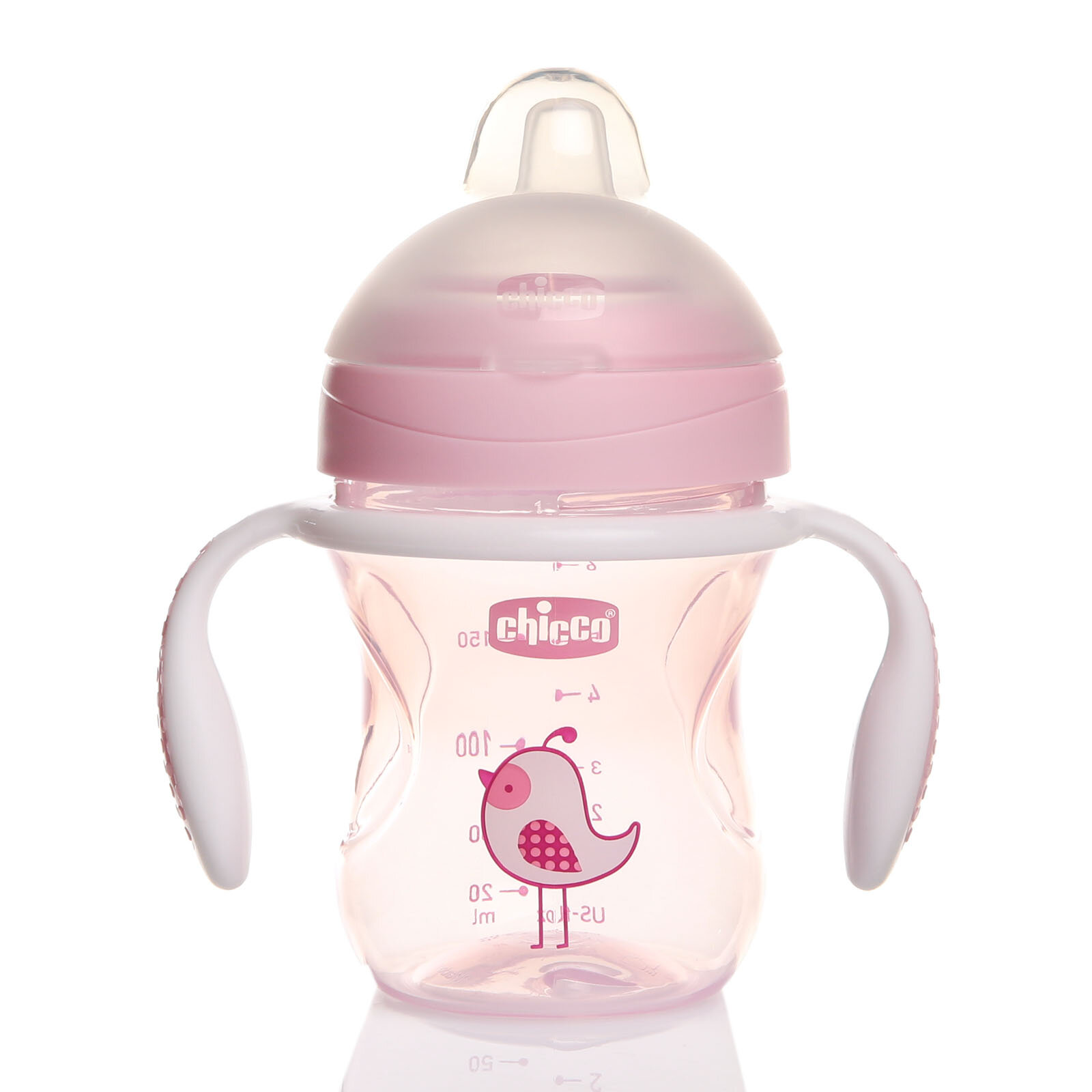 Chicco Soft Tipped Transition Glass 4 Months Girl