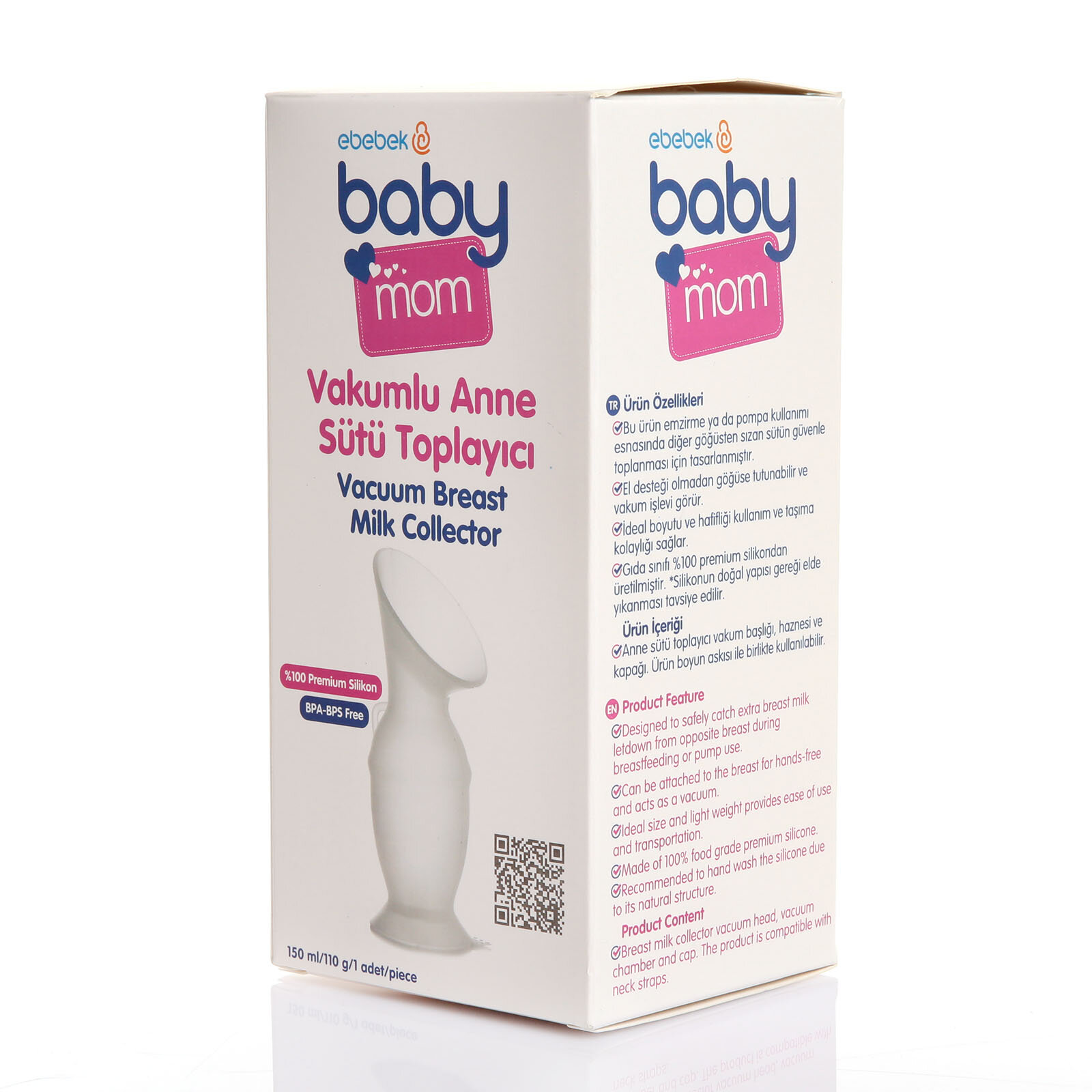 baby mom vakumlu anne sutu toplayici