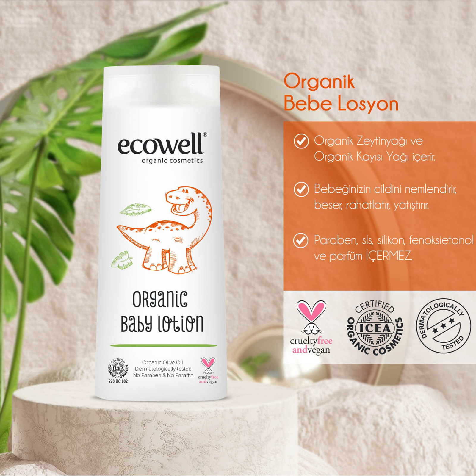 ecowell organik bebe losyon 300 ml ebebek