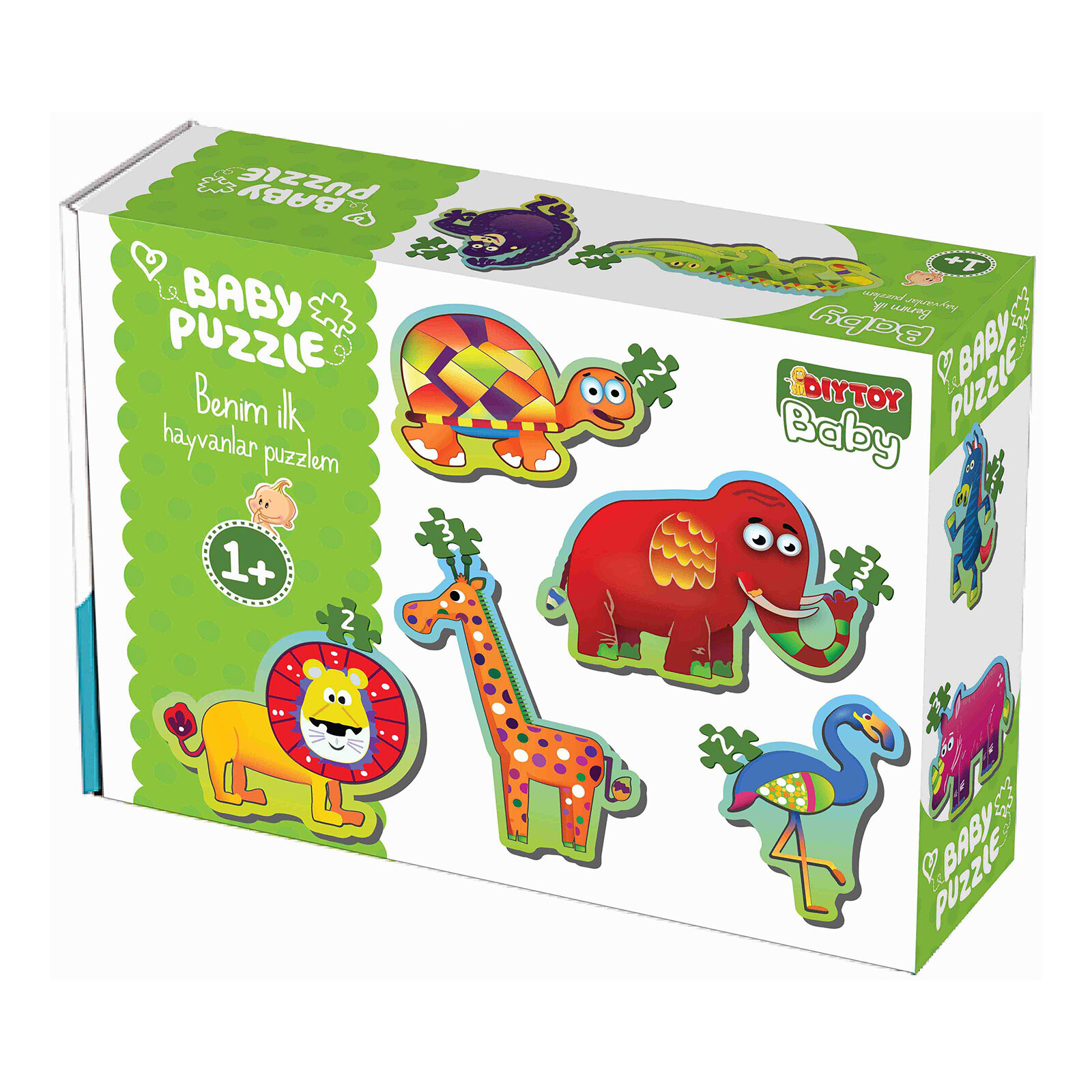 diy toy baby puzzle orman hayvanlari