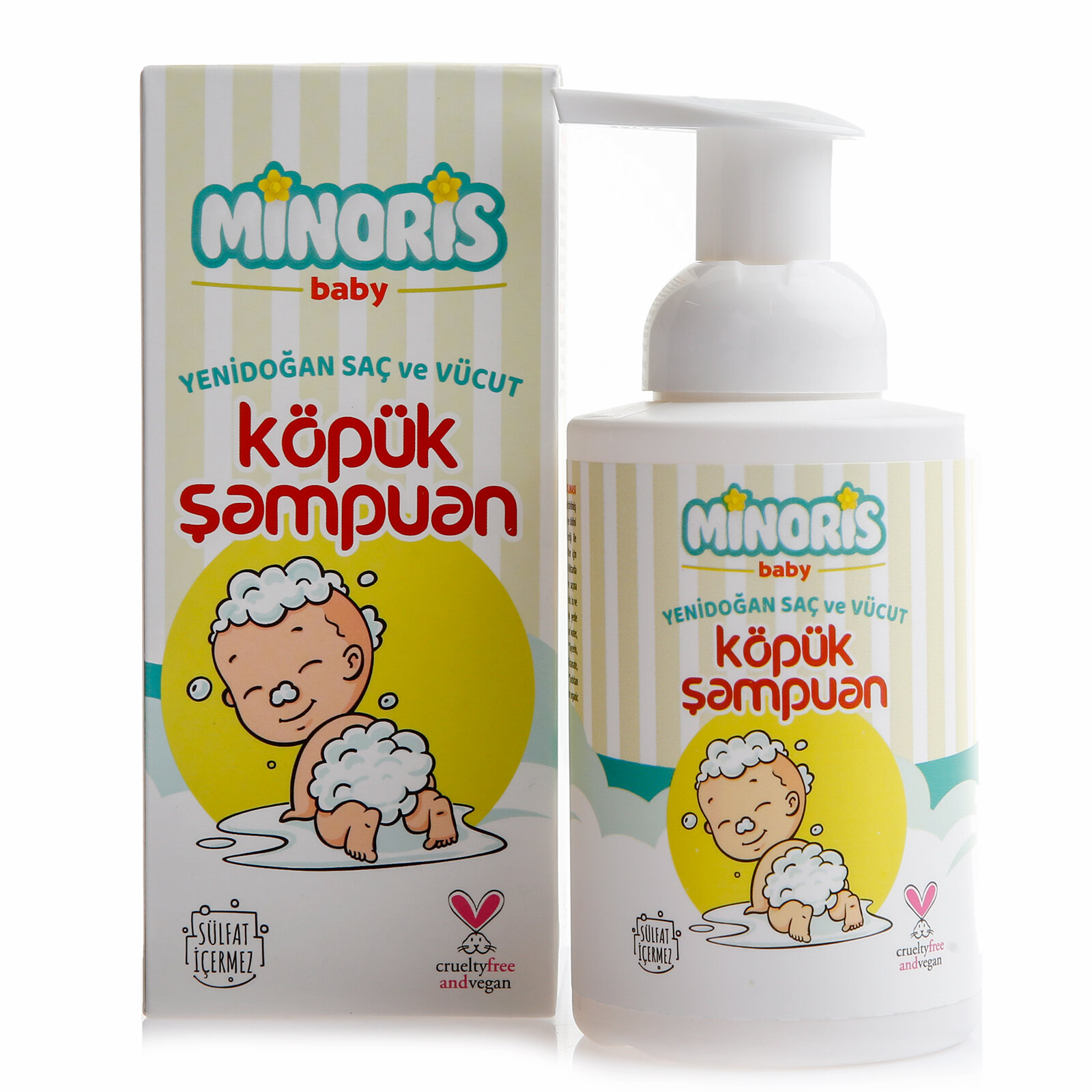 minoris baby organik yenidogan kopuk sampuan 300 ml ebebek