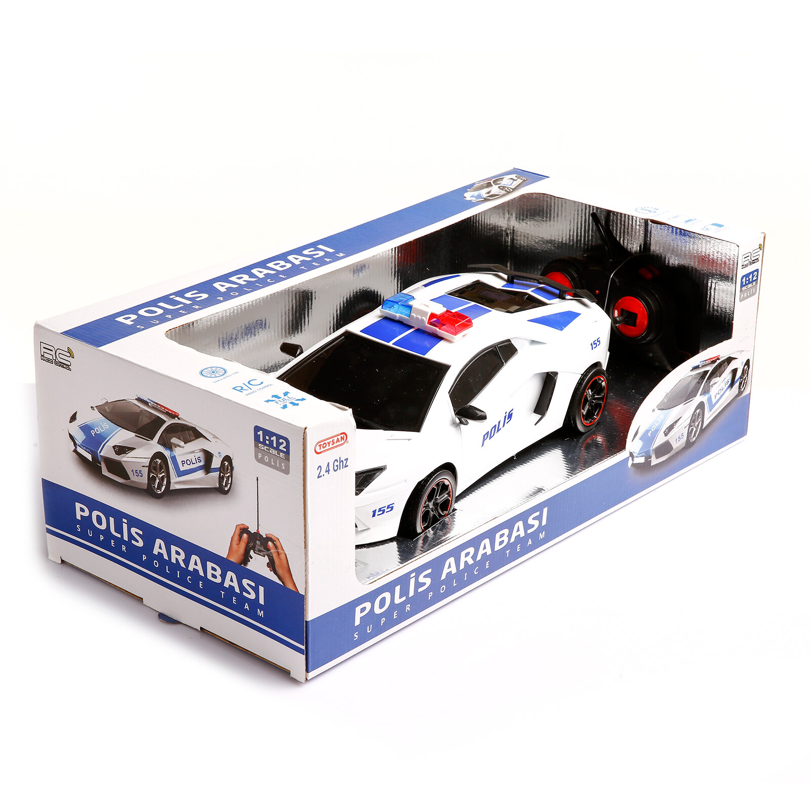 Toysan Sarjli Uzaktan Kumandali Polis Araba 1 12 Ebebek