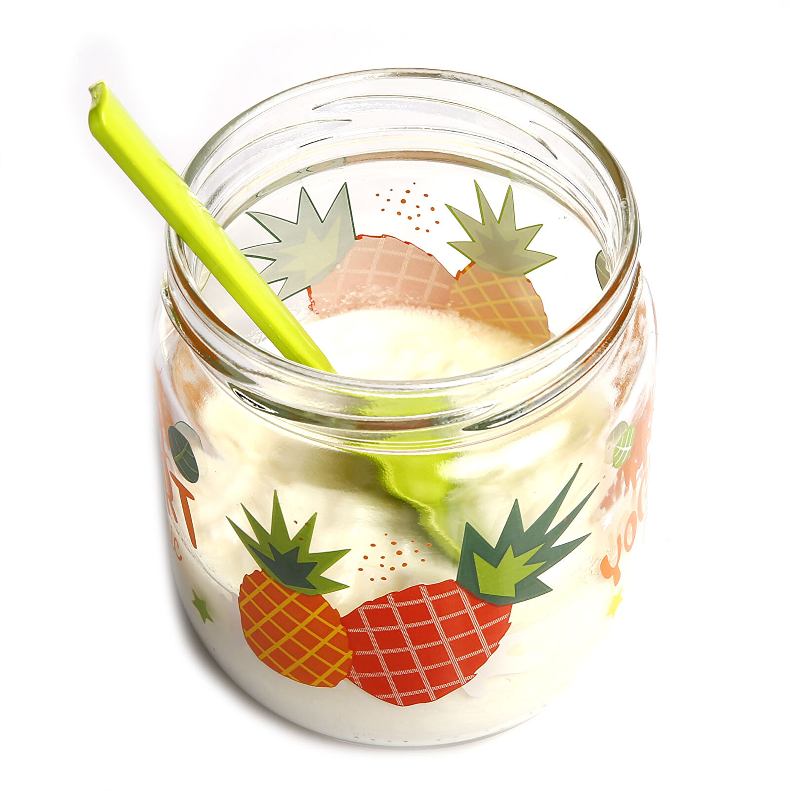 baby plus Desenli MeyveSalataYoğurt Saklama Kavanozu 425ml