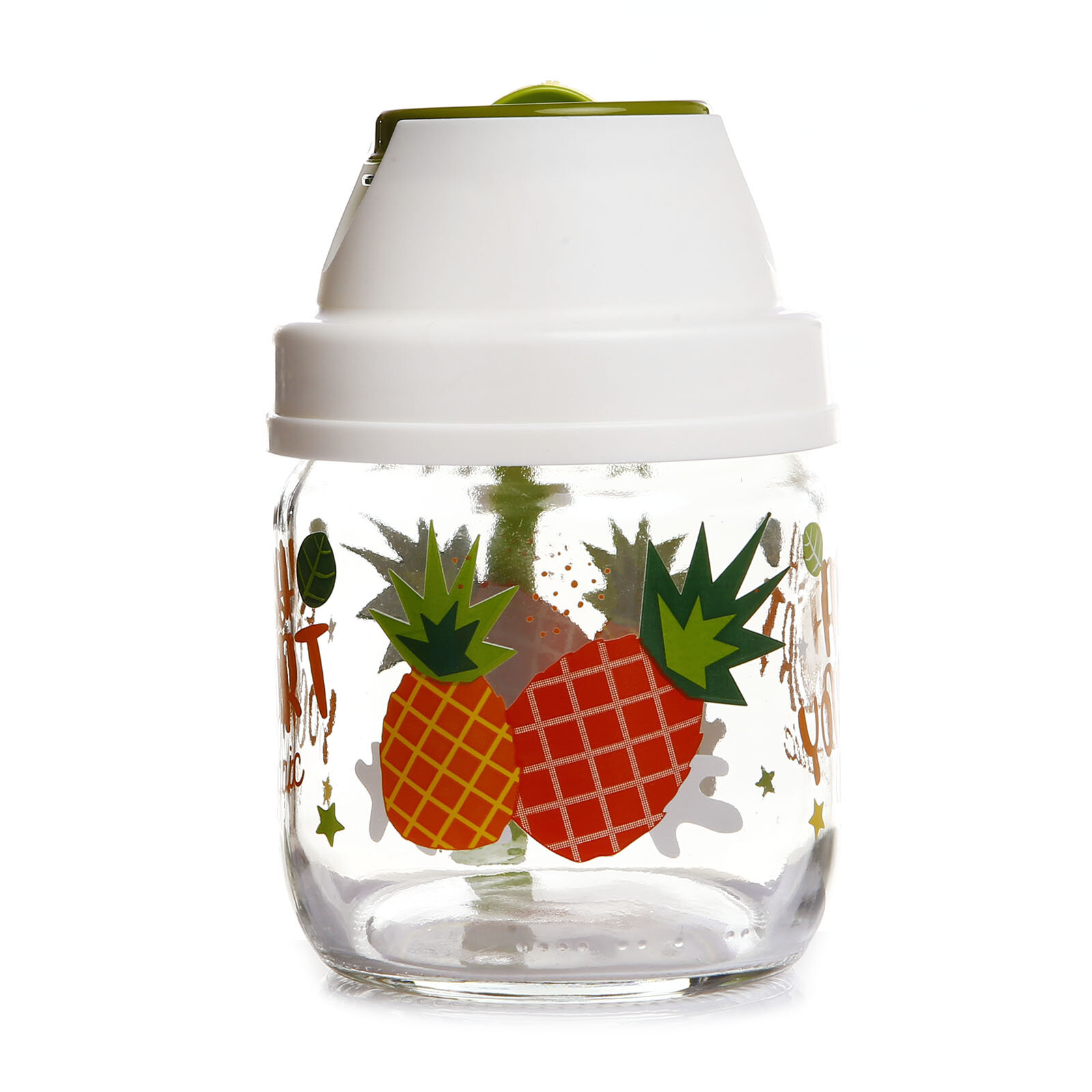 baby plus Desenli MeyveSalataYoğurt Saklama Kavanozu 425ml