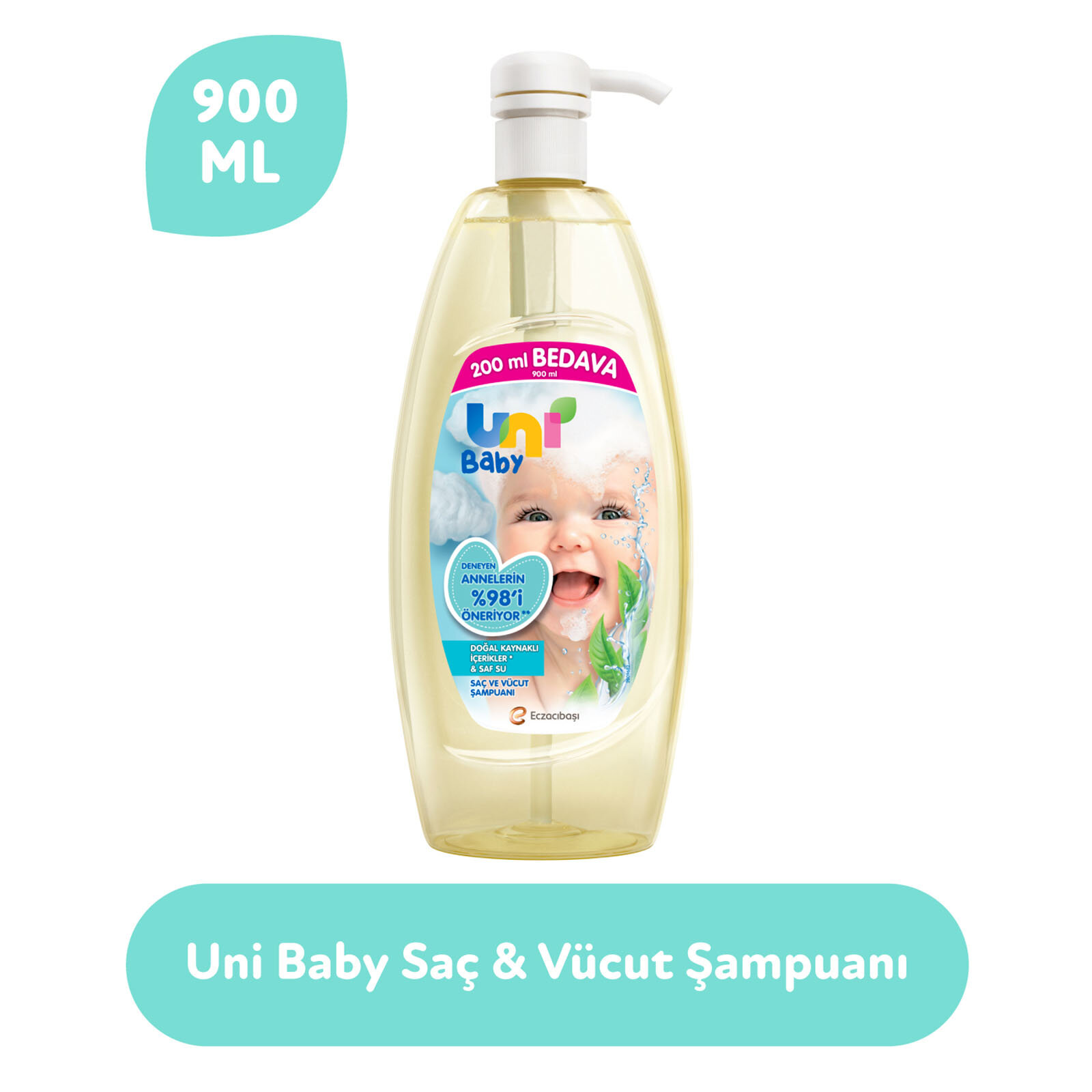 uni baby sampuan 900 ml