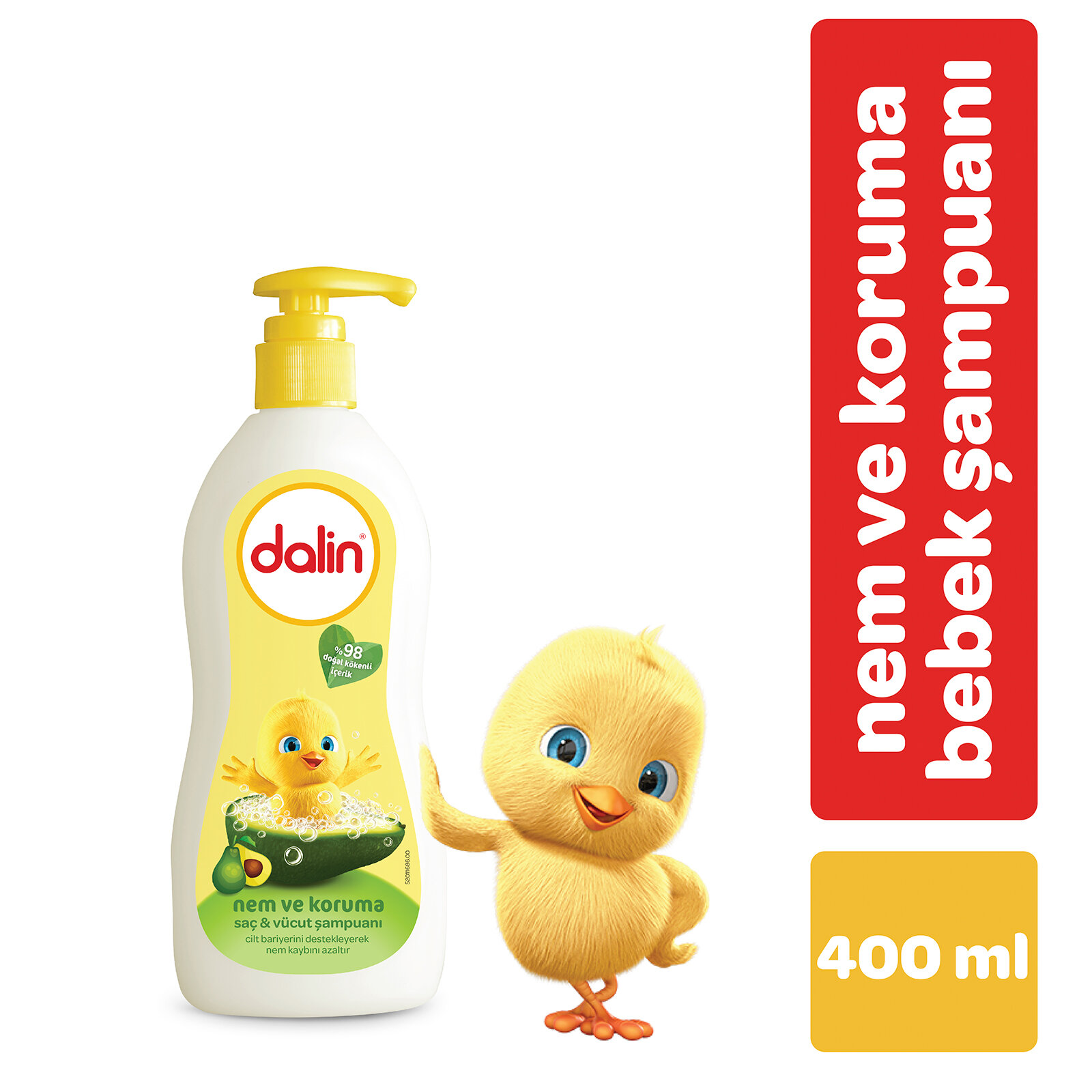 dalin nem koruma sac ve vucut sampuani 400 ml