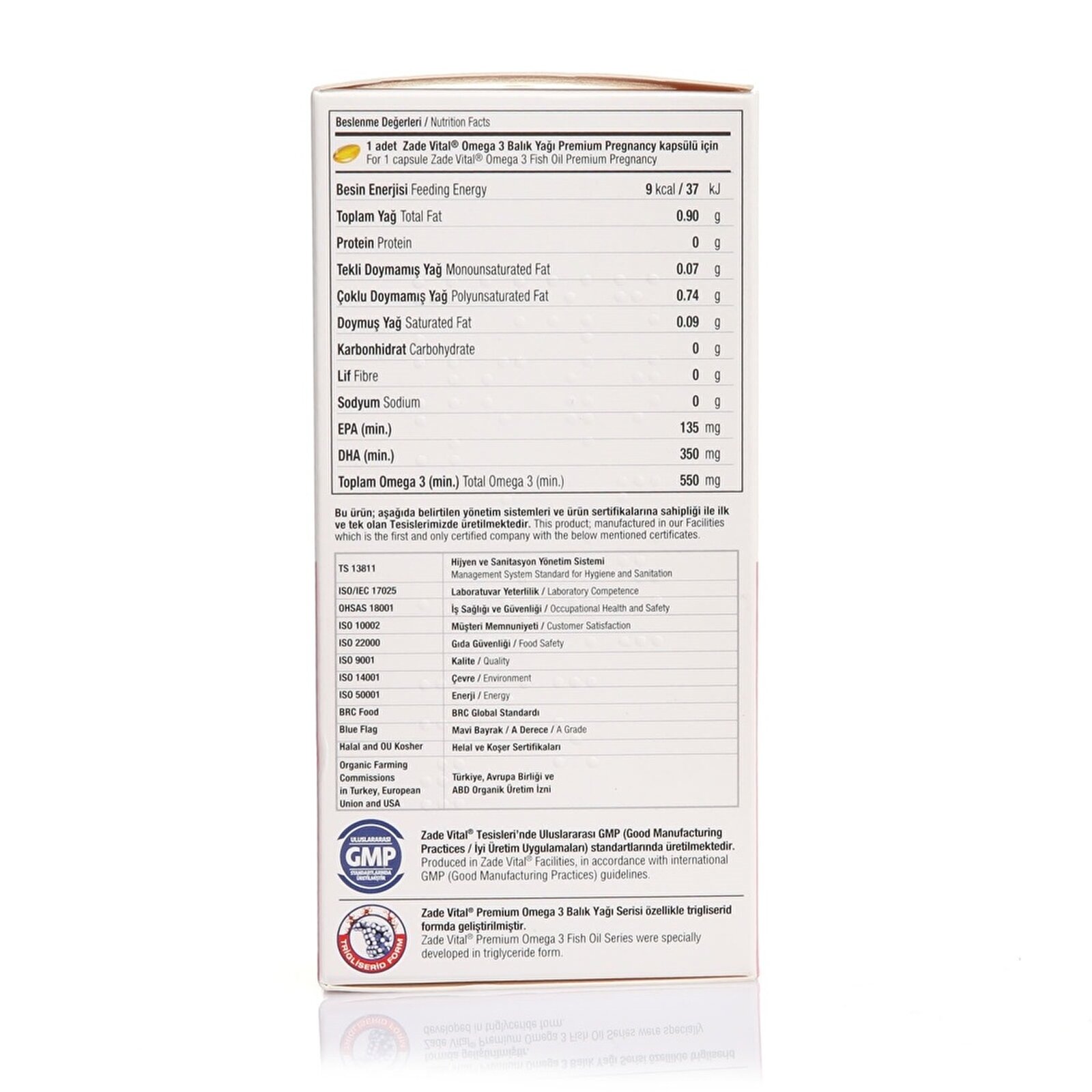 zade vital hamileler icin omega 3 balik yagi 50 kapsul