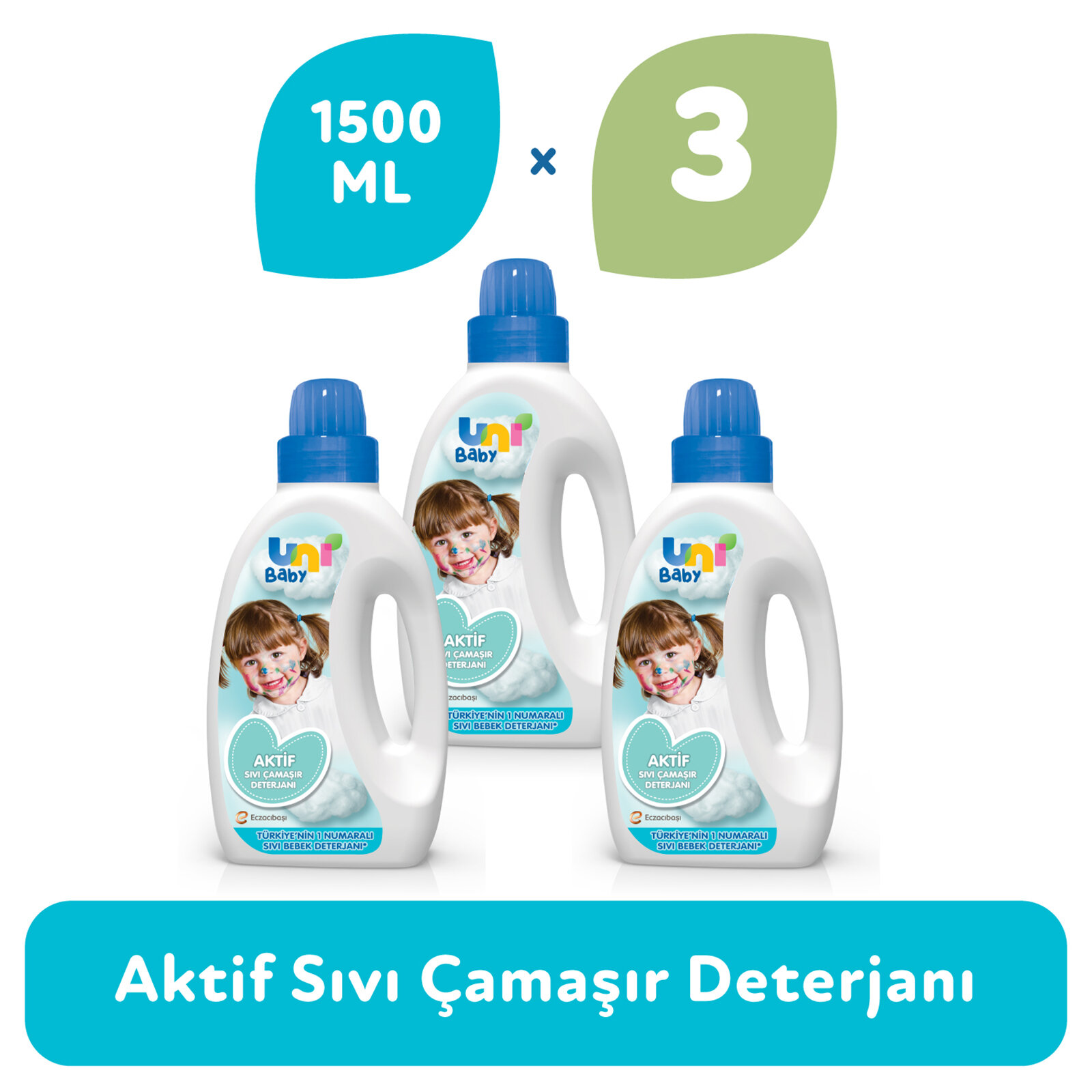 uni baby camasir deterjani 1500x3 ml