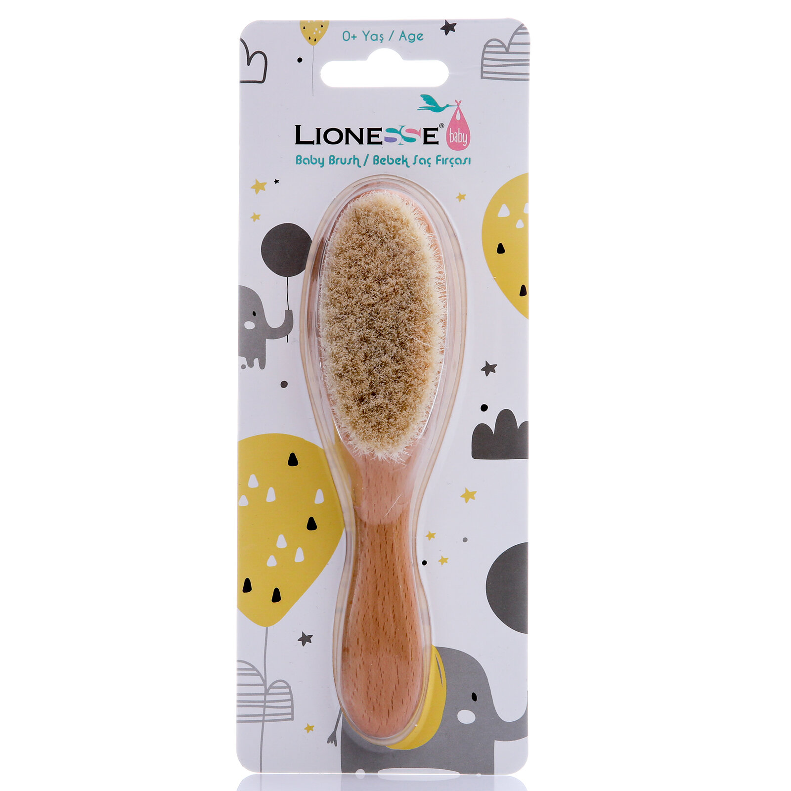 lionesse ahsap bebek sac fircasi