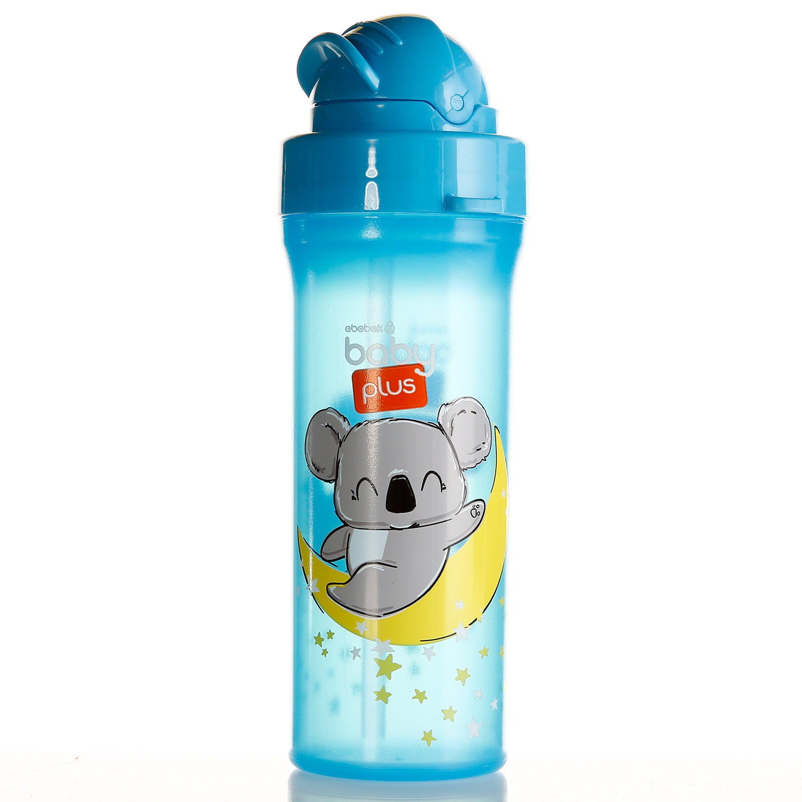 Baby Plus Desenli Pipetli Matara Mavi 310cc Ebebek