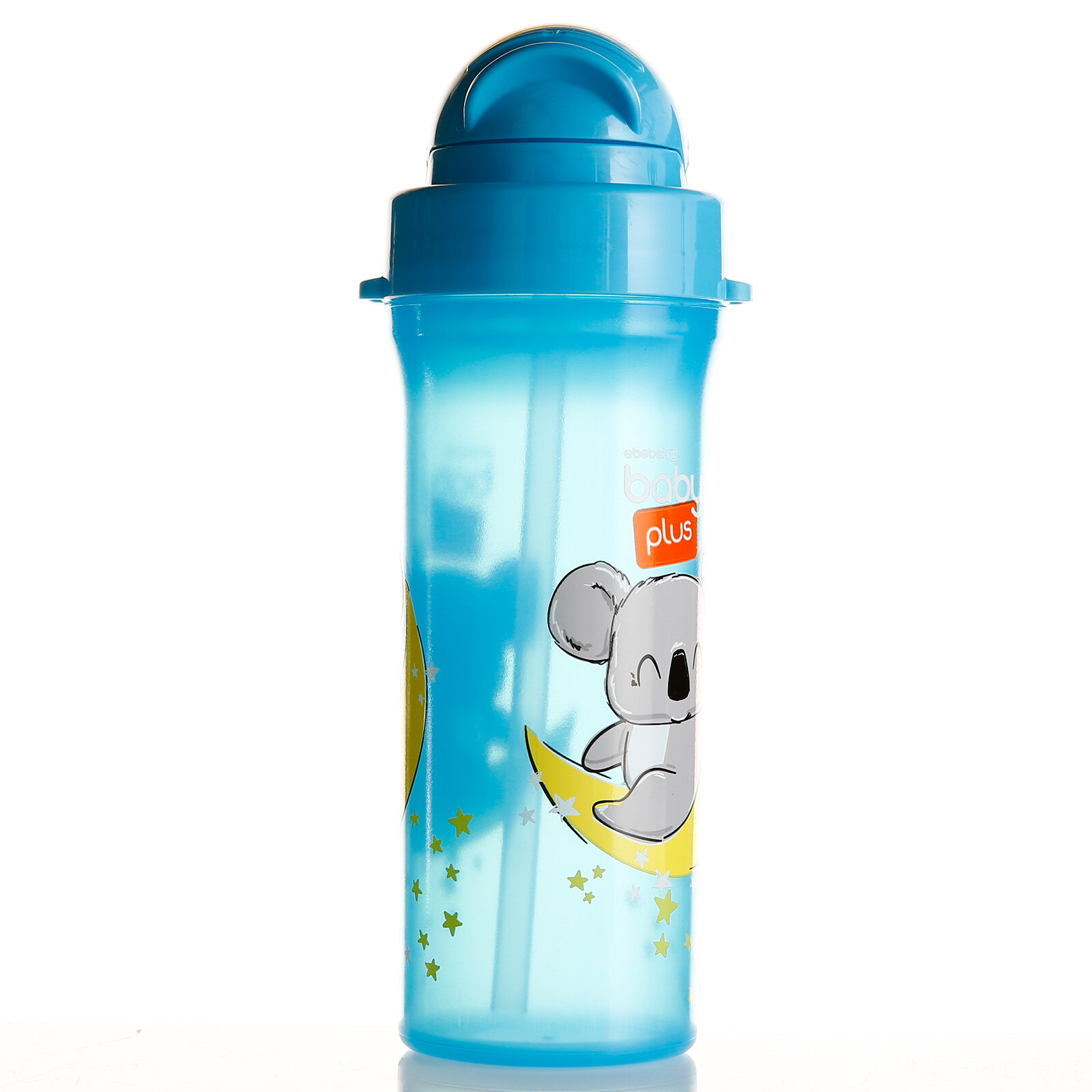 baby plus Desenli Pipetli Matara Mavi 310cc