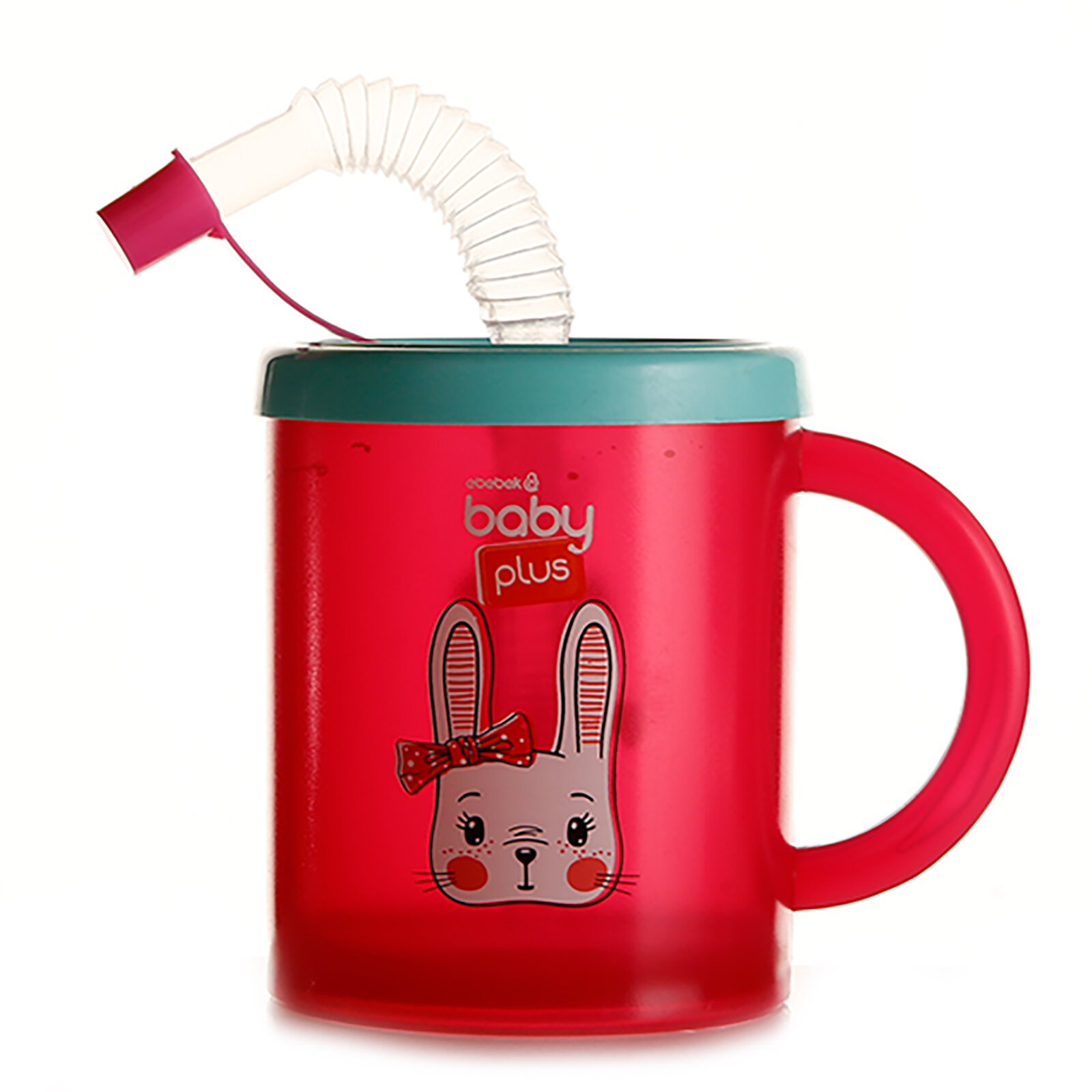 baby plus desenli pipetli bardak pembe 210cc
