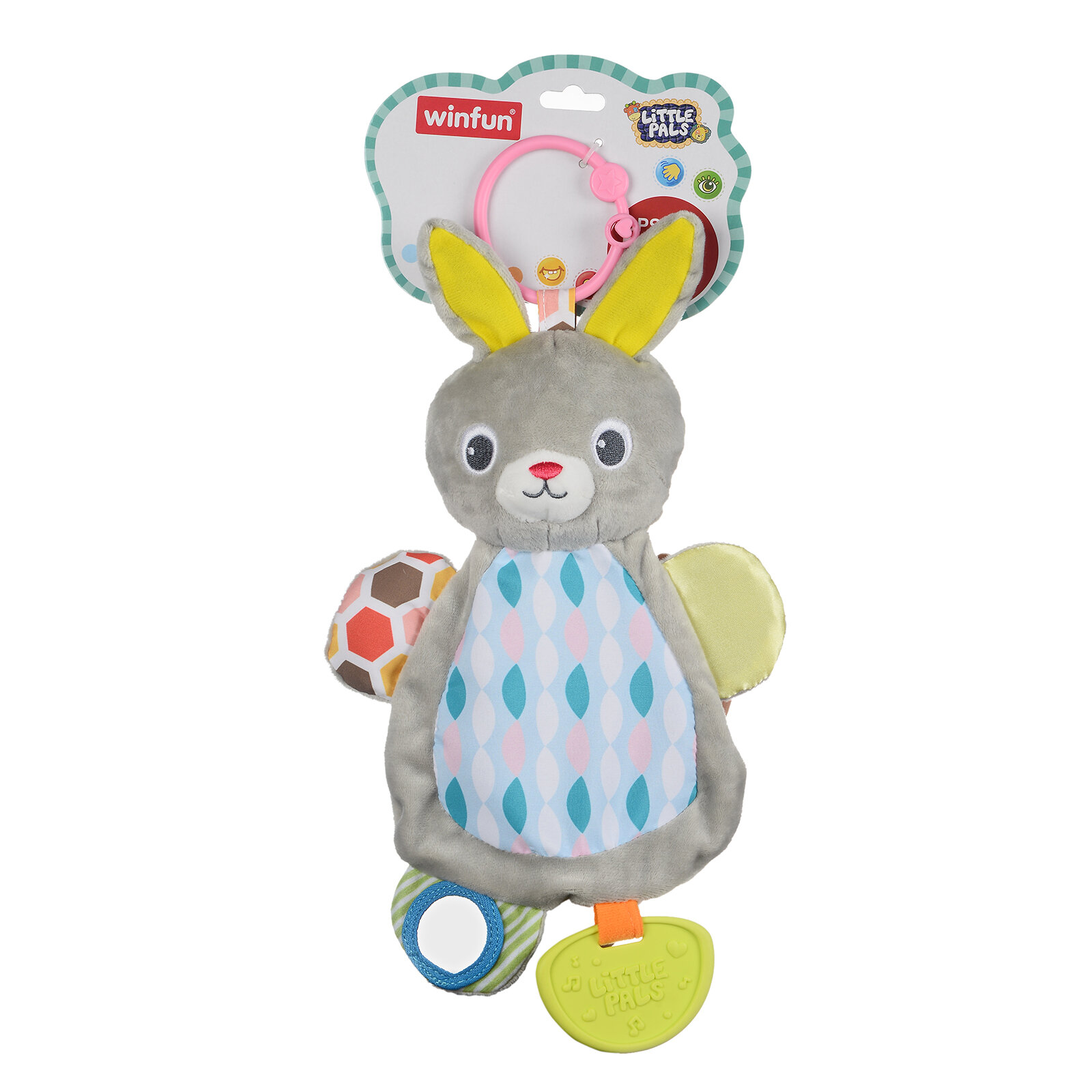 Winfun WIN Safari Diş Kaşıyıcı Hışırtılı Tavşan ebebek