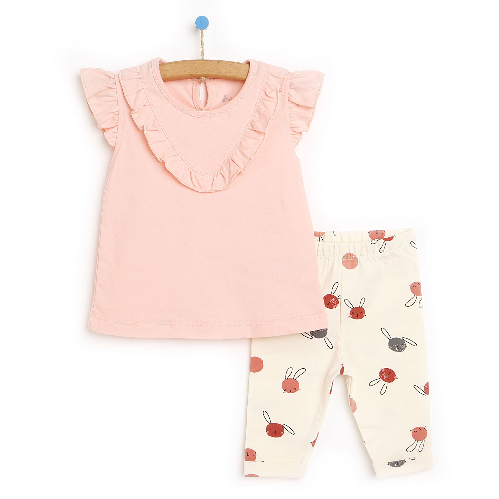 Bebbek Crazy Rabbits Organik Bluz Tayt ebebek Bebbek Crazy Rabbits Organik Bluz Tayt ebebek