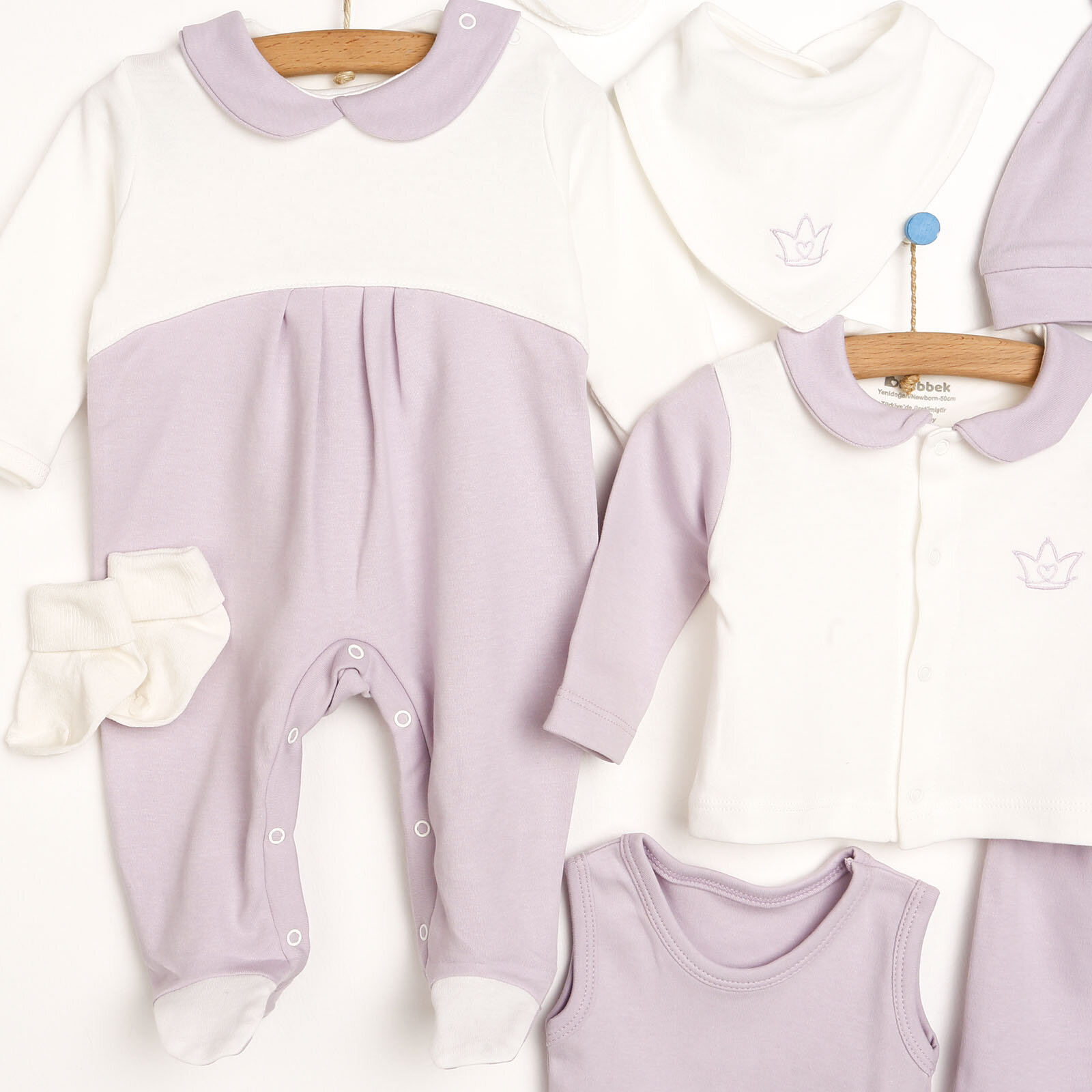 Bebbek Yenidoğan Kız Bebek 10lu Tulumlu Hastane Çıkışı ebebek