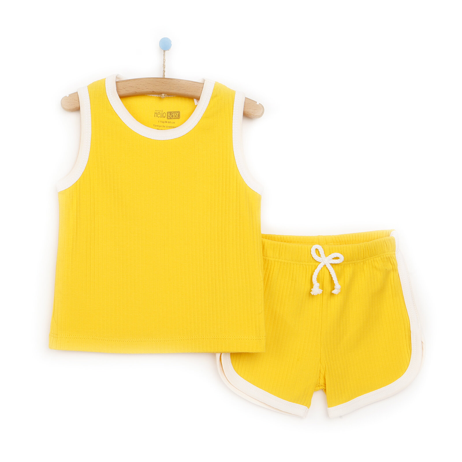 HelloBaby Basic Kaşkorse Erkek Bebek AtletŞort 2li Takım