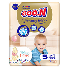 Baby Premium Soft Baby Diaper Size 5 Jumbo Pack 24 pcs 12-20 kg