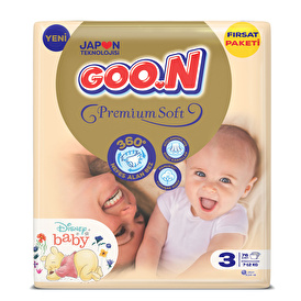 Premium Soft Baby Diaper Size 3 Jumbo Pack 7-12 kg 40 pcs