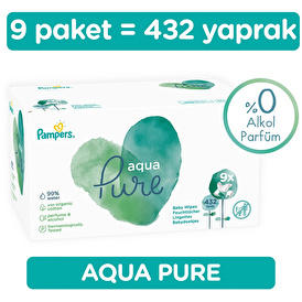 Pampers Aqua Pure Islak Havlu 9x48 Adet