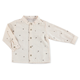 Plaid Cotton Long Sleeve Judge Collar Single Shirt