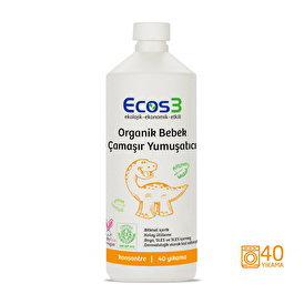 Ecos3 Organik Bebek Çamaşır Yumuşatıcı 1000 ml- 40 Yıkama